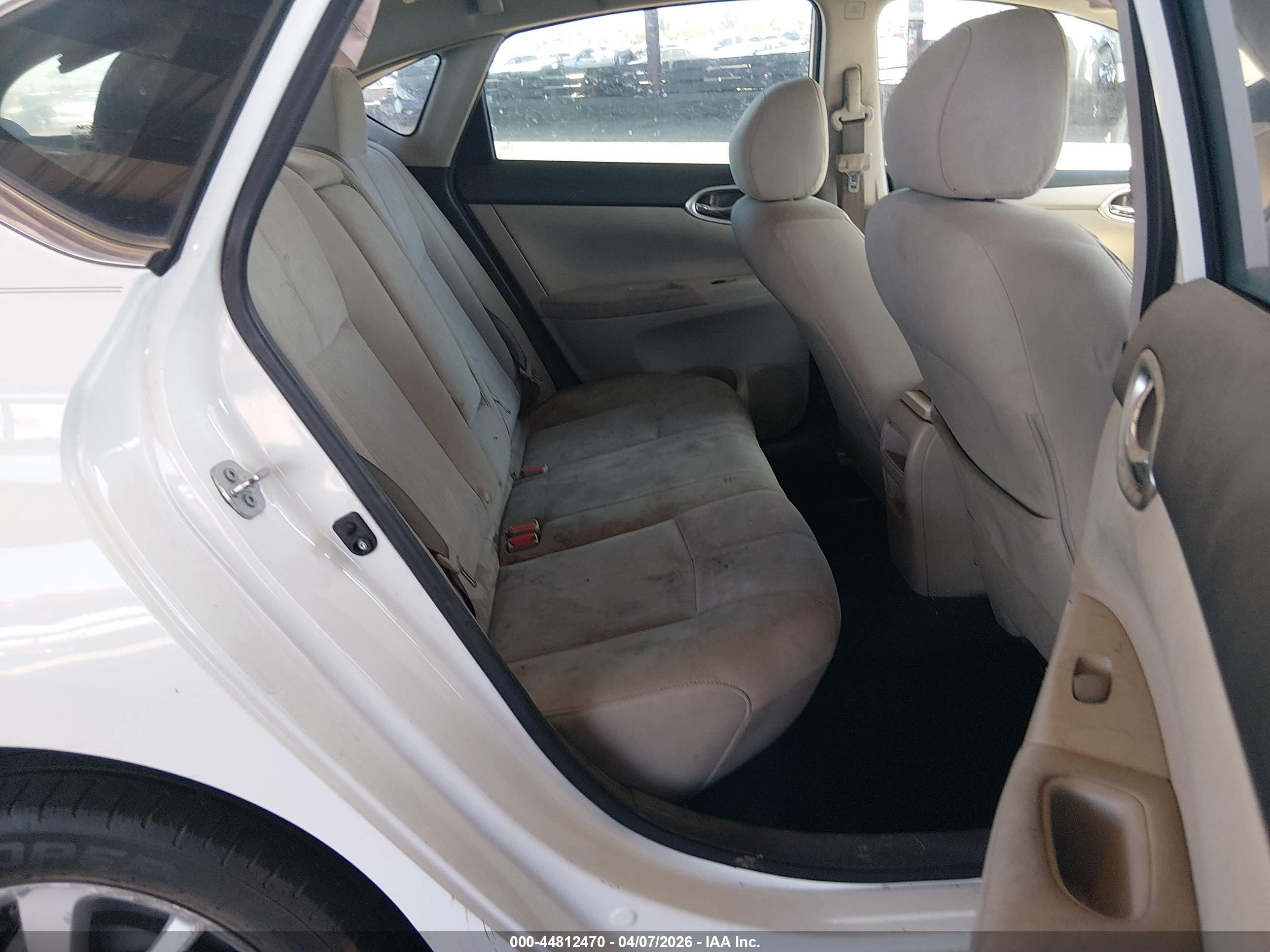 2015 Nissan Sentra Sv White vin: 3N1AB7AP1FY381880