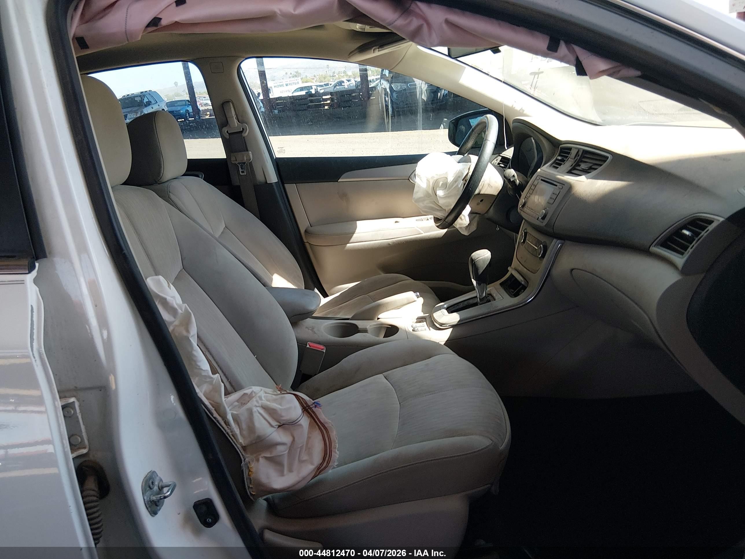 2015 Nissan Sentra Sv White vin: 3N1AB7AP1FY381880
