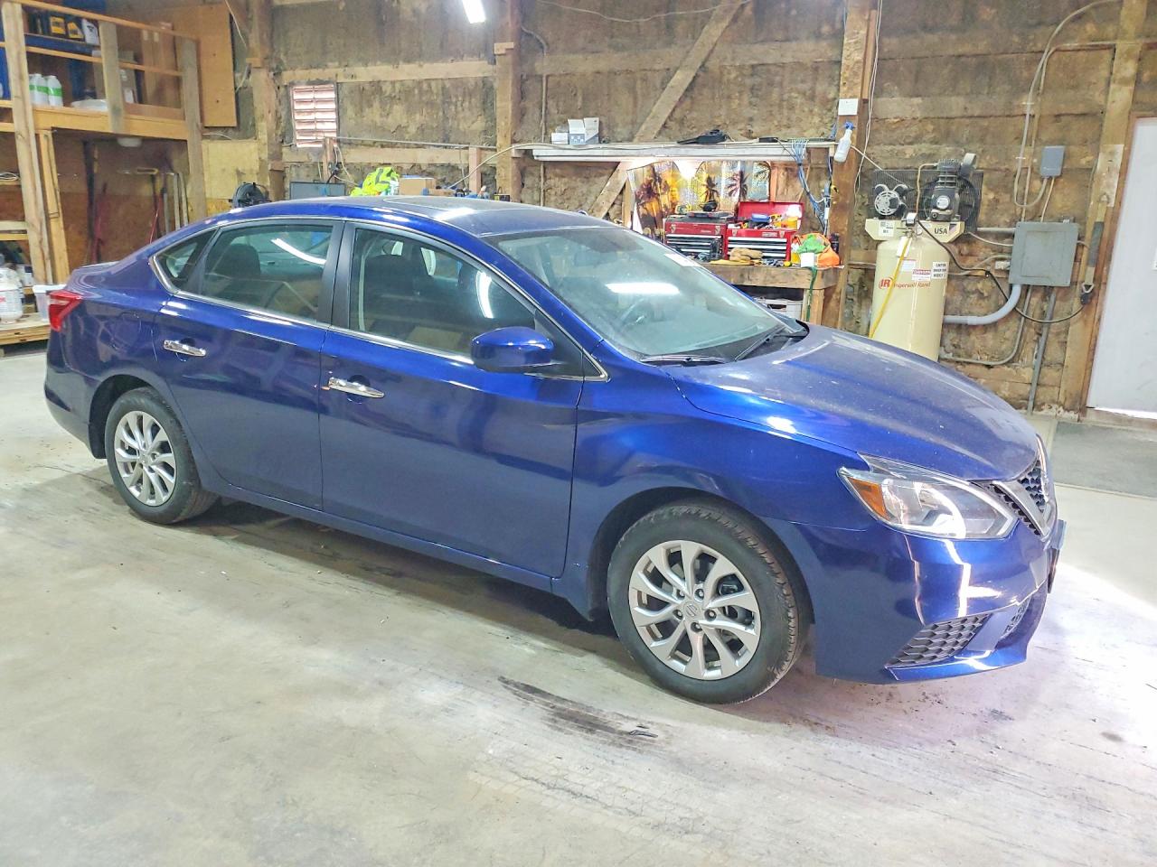 2016 Nissan Sentra Sv Blue vin: 3N1AB7AP1GY319056