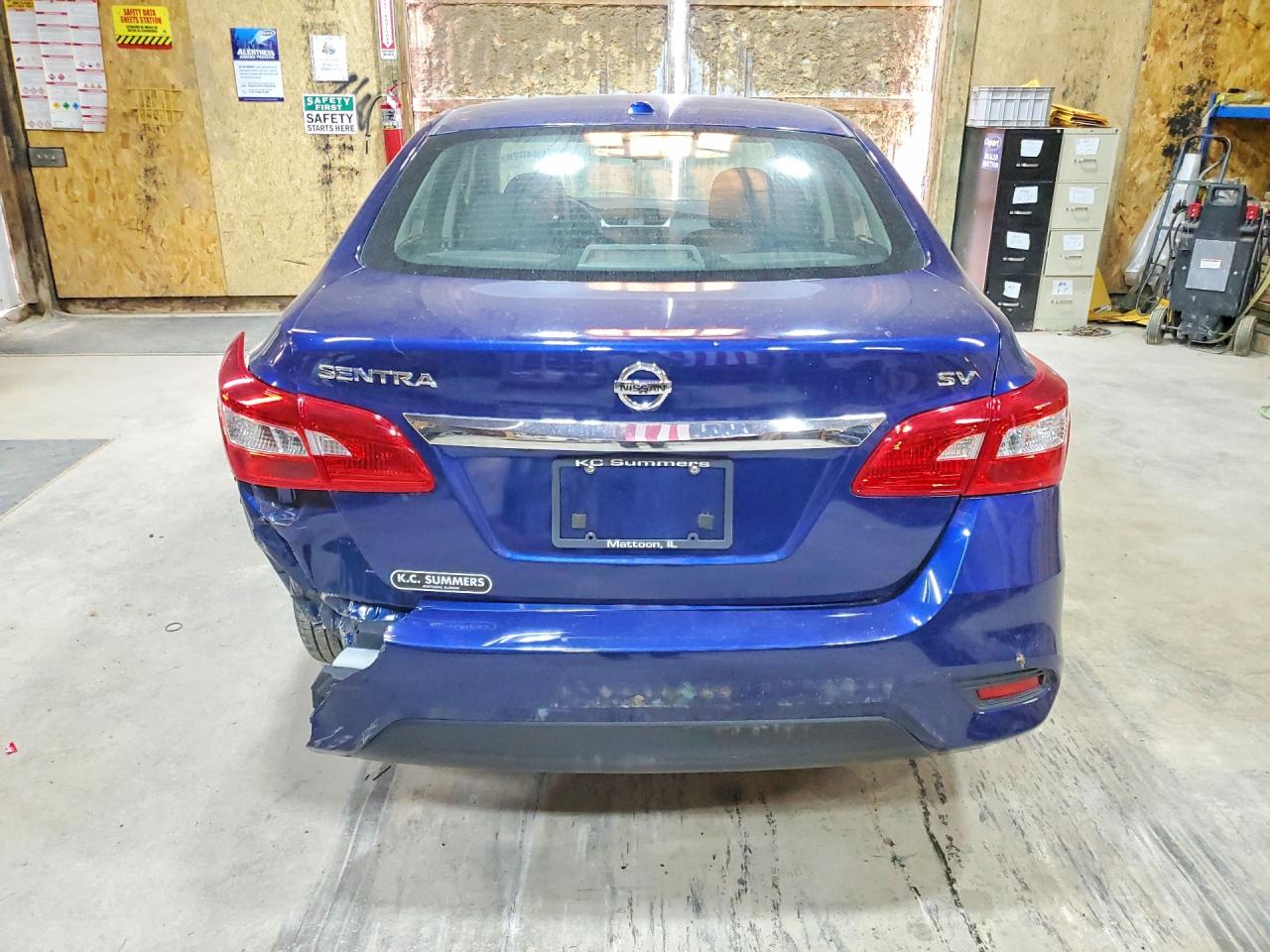 2016 Nissan Sentra Sv Blue vin: 3N1AB7AP1GY319056