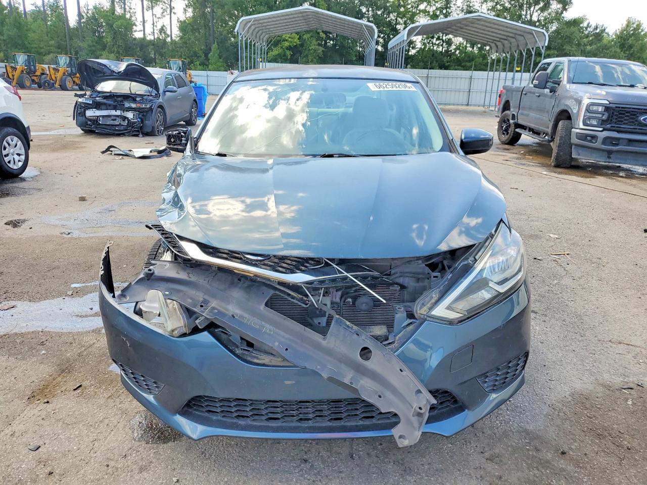 2016 Nissan Sentra Sv Blue vin: 3N1AB7AP1GY338500