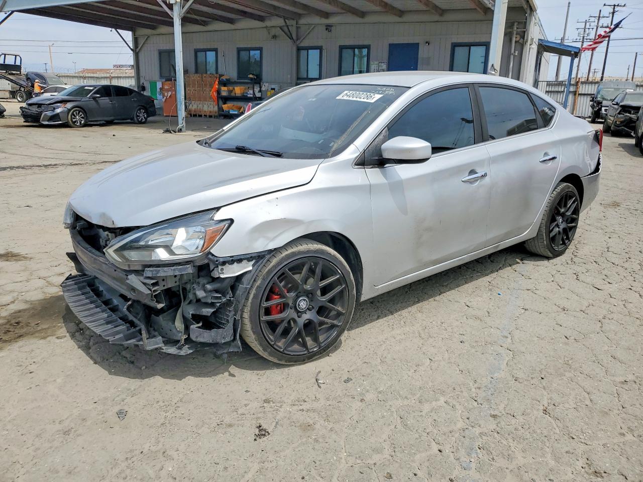 2017 Nissan Sentra Sv Серебряный vin: 3N1AB7AP1HL636365