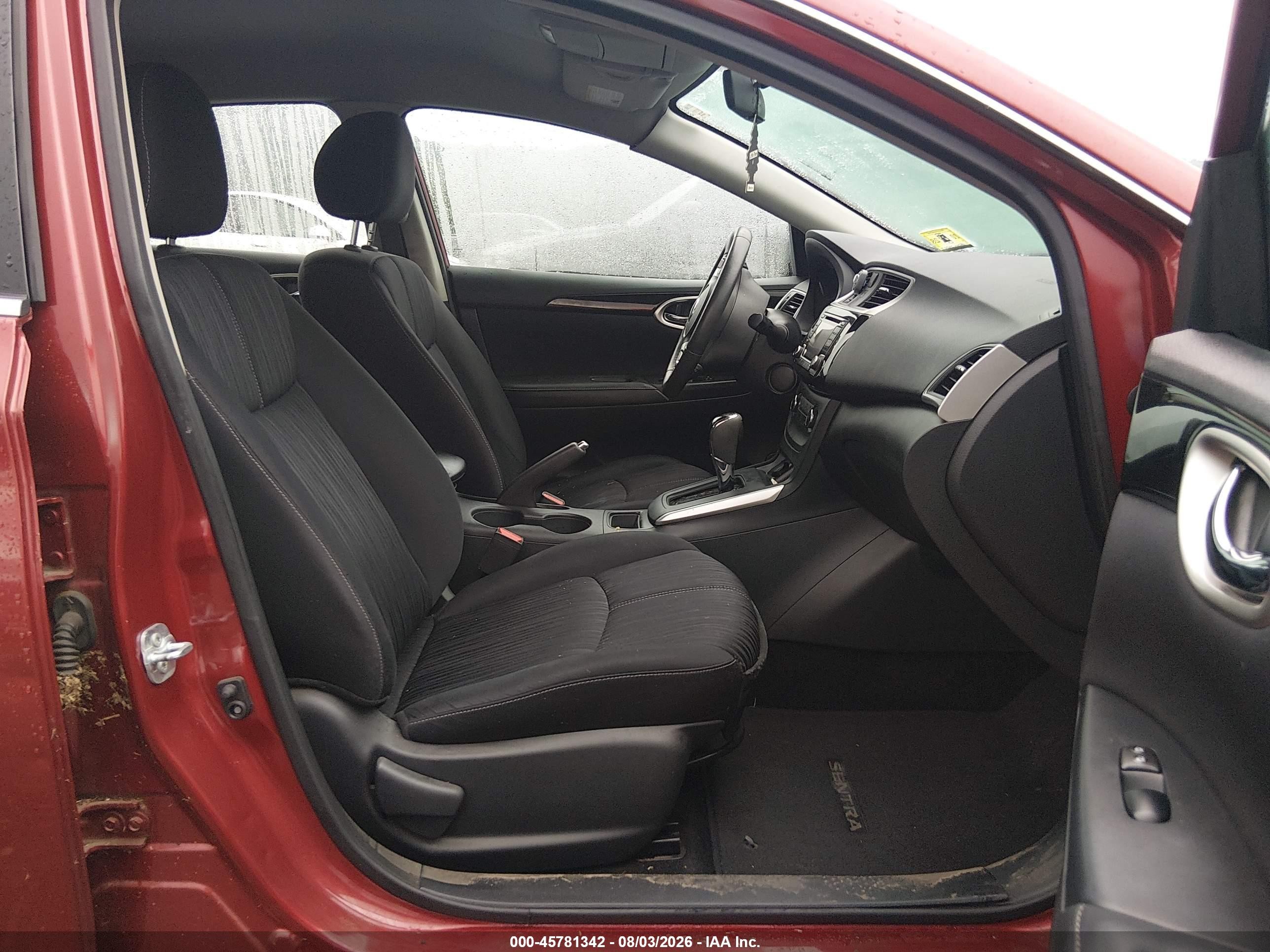 2017 Nissan Sentra Sv Красный vin: 3N1AB7AP1HL661315