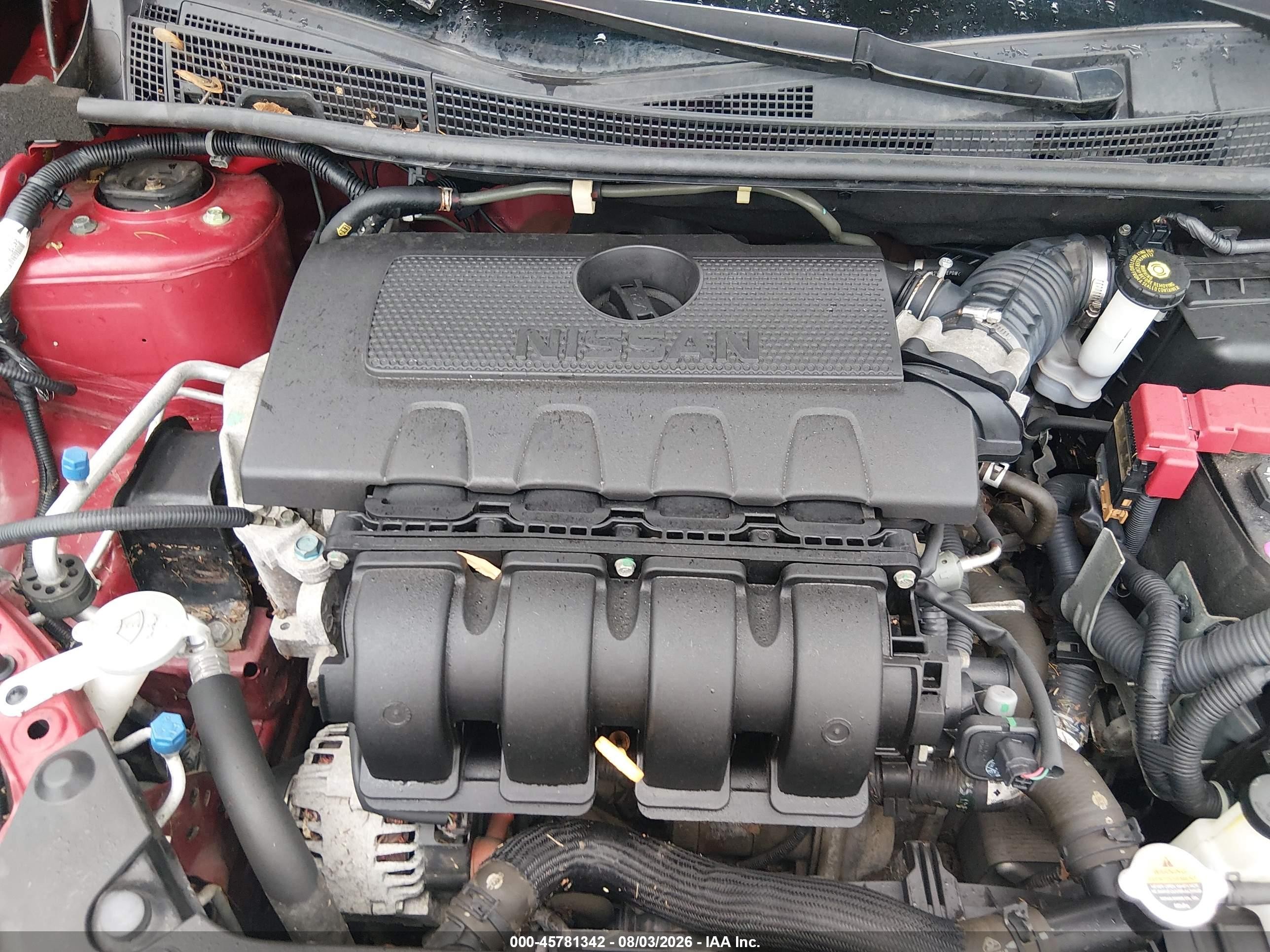 2017 Nissan Sentra Sv Красный vin: 3N1AB7AP1HL661315