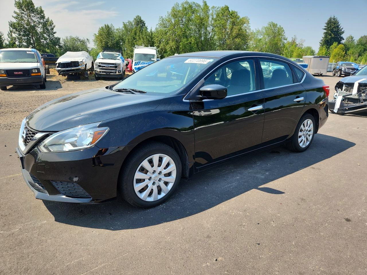 2017 Nissan Sentra S Black vin: 3N1AB7AP1HY288313