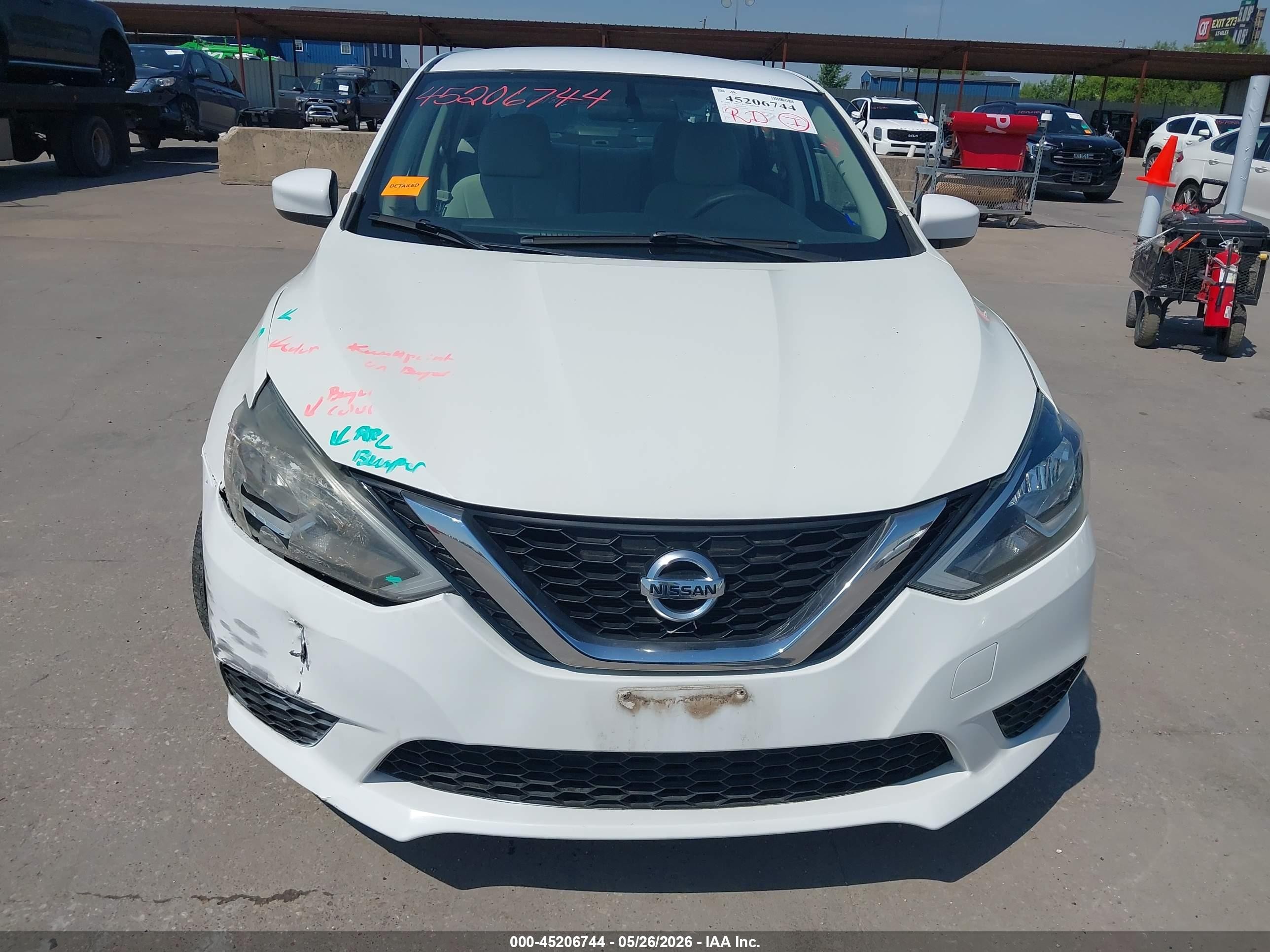 2017 Nissan Sentra S White vin: 3N1AB7AP1HY344086