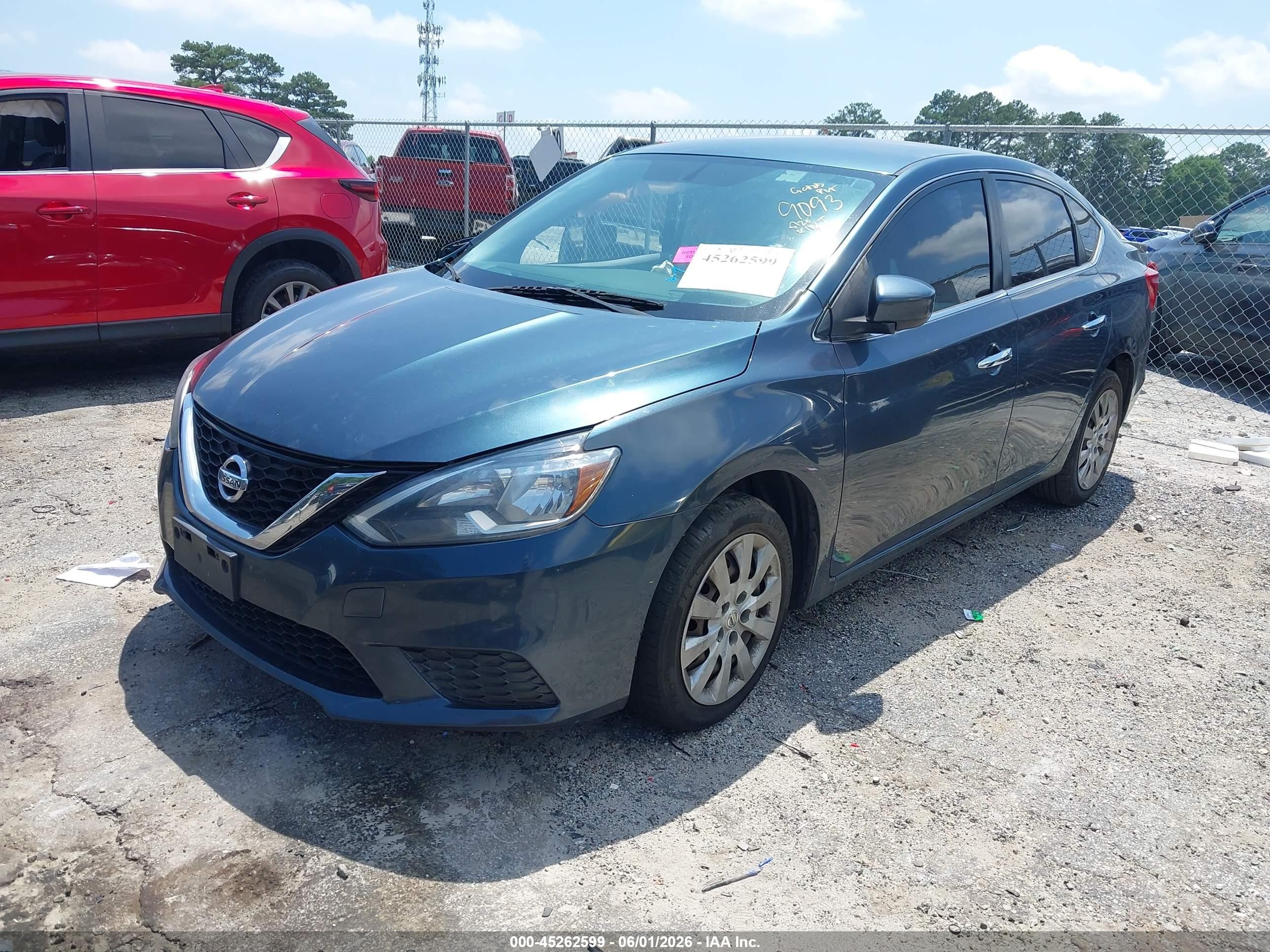 2017 Nissan Sentra Sv Gray vin: 3N1AB7AP1HY349093