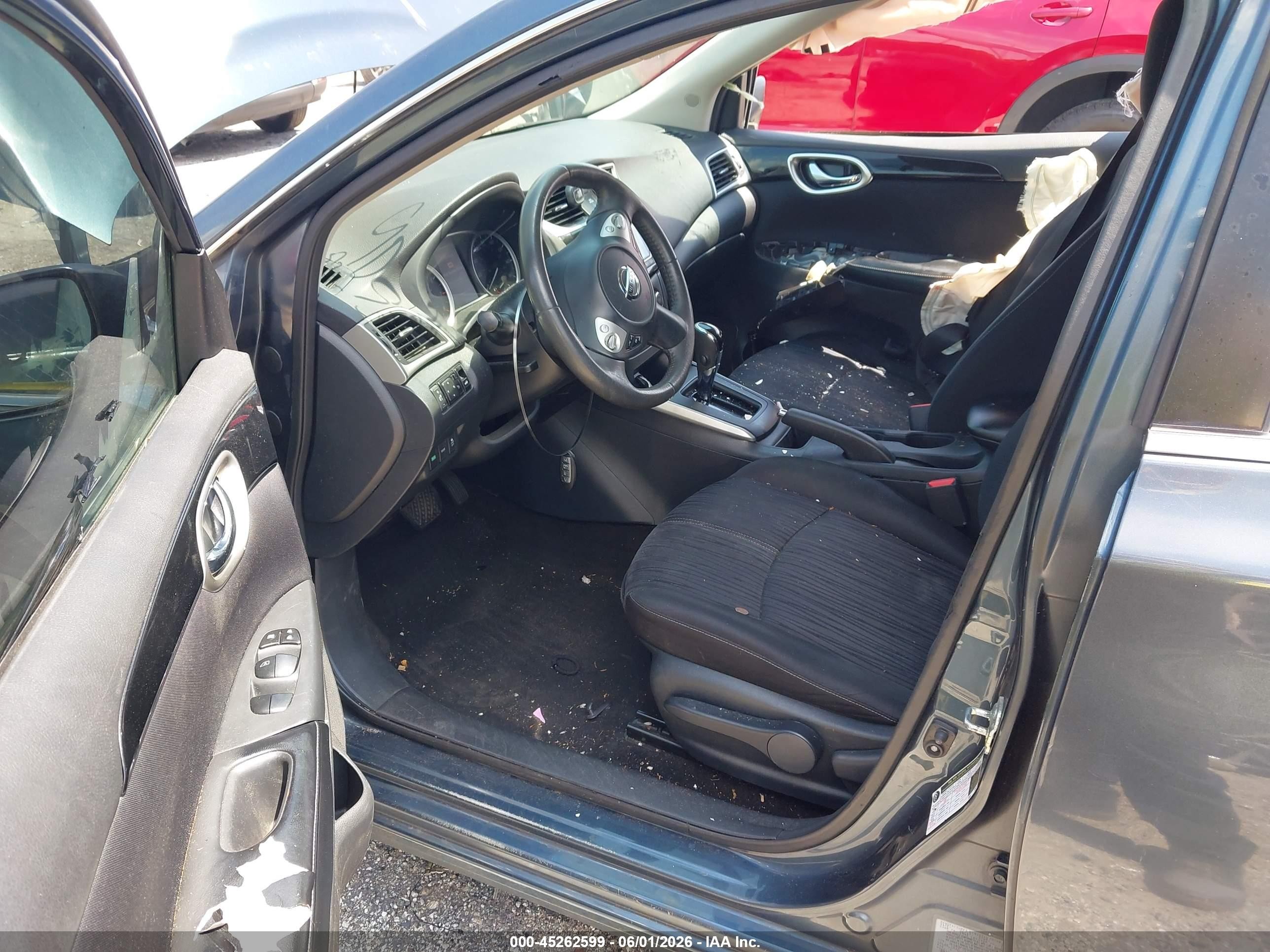 2017 Nissan Sentra Sv Gray vin: 3N1AB7AP1HY349093