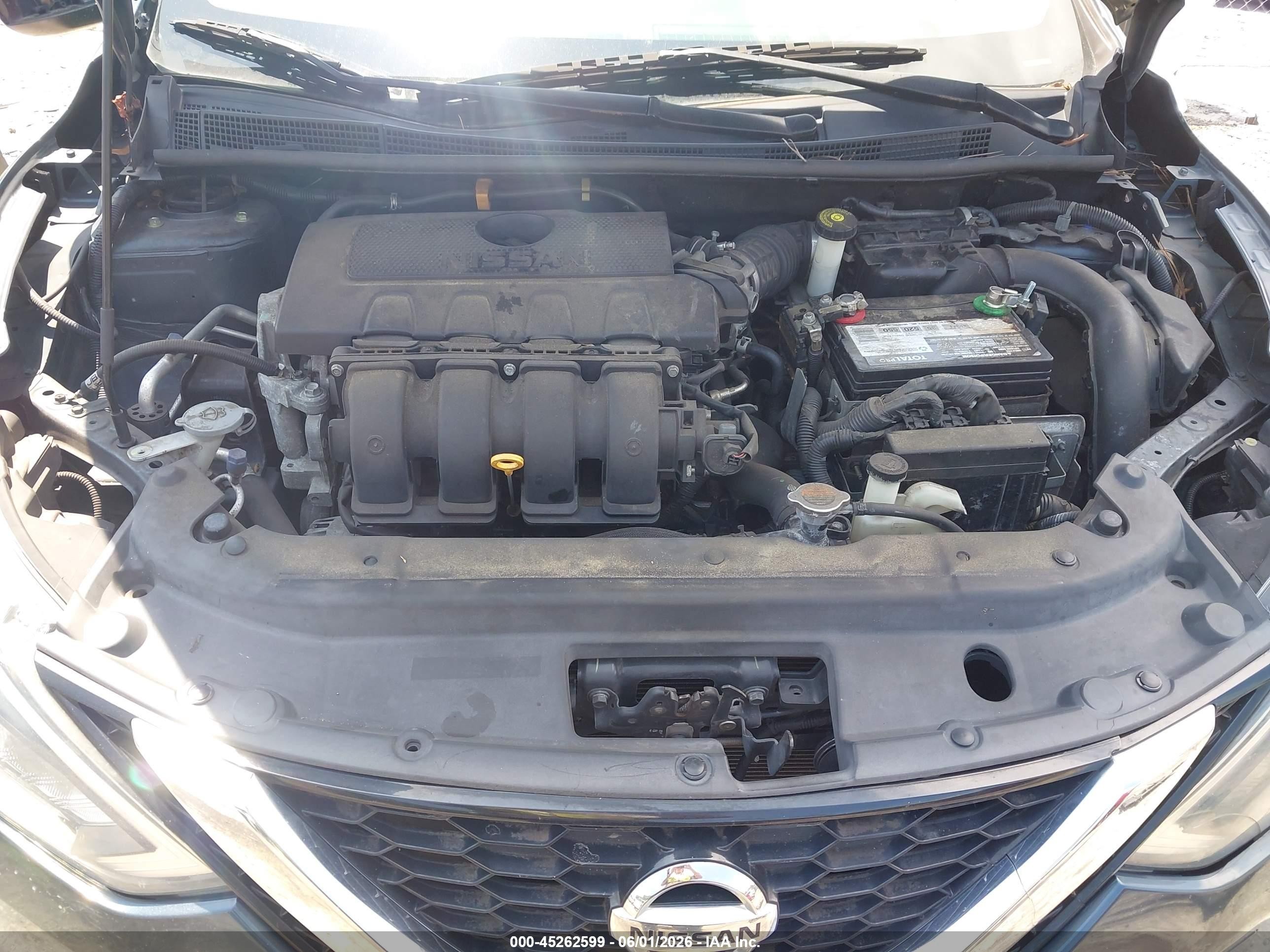 2017 Nissan Sentra Sv Gray vin: 3N1AB7AP1HY349093