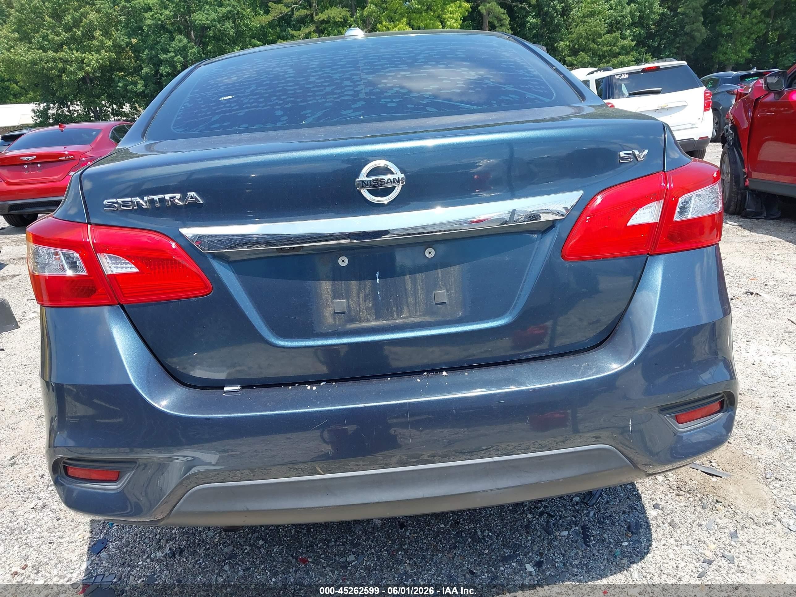 2017 Nissan Sentra Sv Gray vin: 3N1AB7AP1HY349093