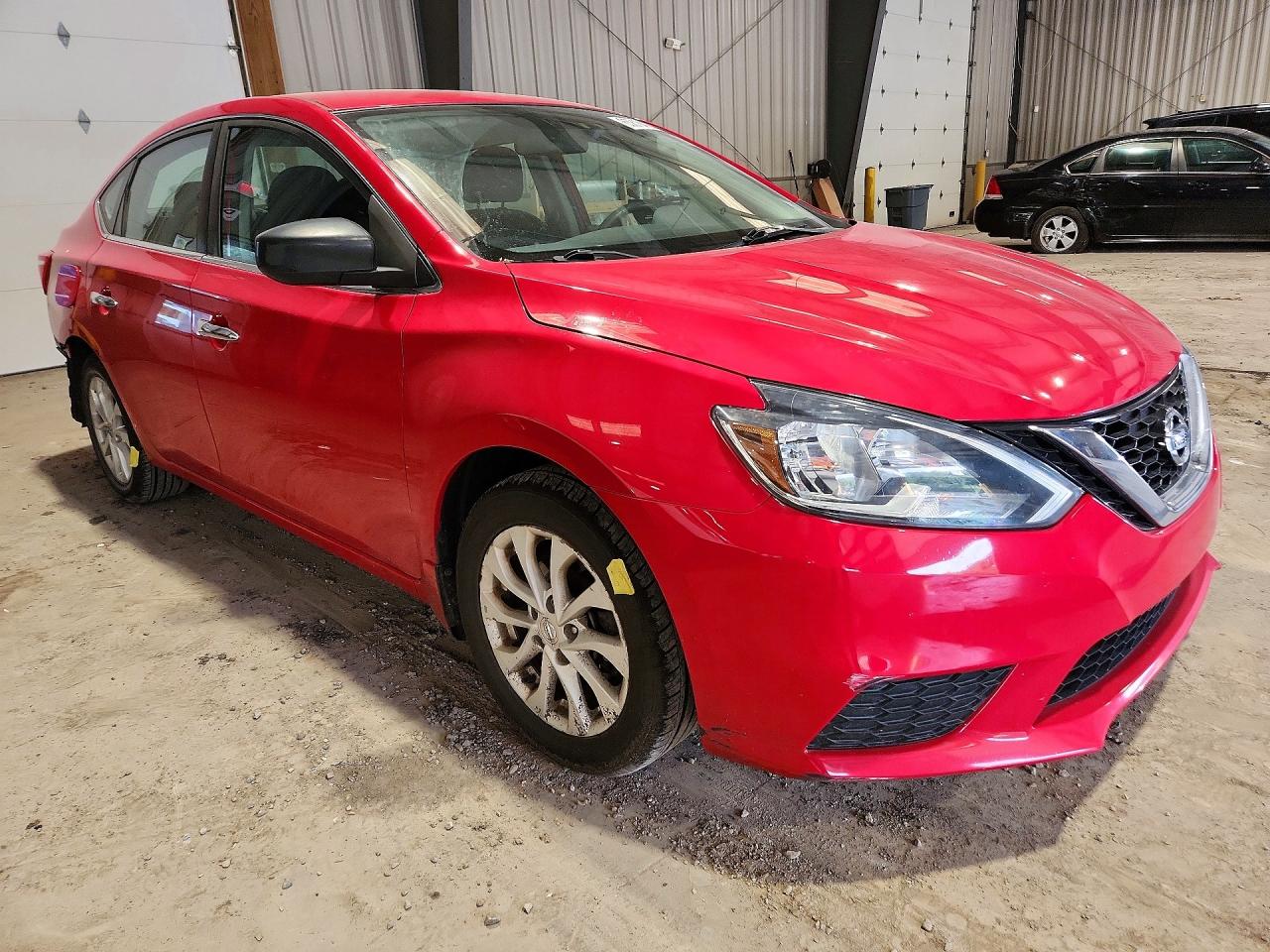 2018 Nissan Sentra Sv Red vin: 3N1AB7AP1JL621953