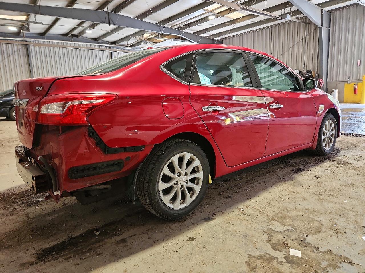 2018 Nissan Sentra Sv Red vin: 3N1AB7AP1JL621953
