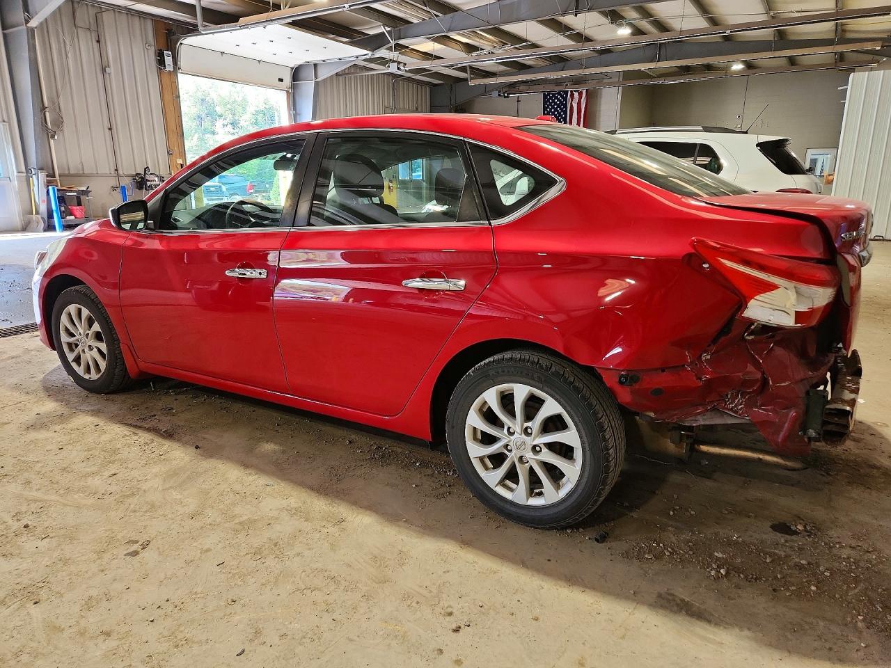 2018 Nissan Sentra Sv Red vin: 3N1AB7AP1JL621953