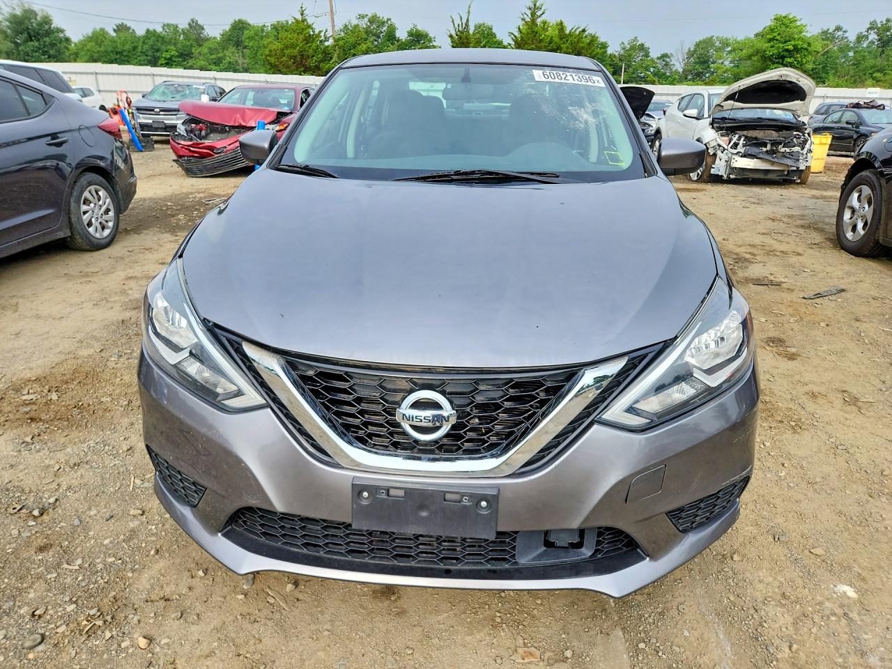 2018 Nissan Sentra S/sv/sr/sl Gray vin: 3N1AB7AP1JY348578
