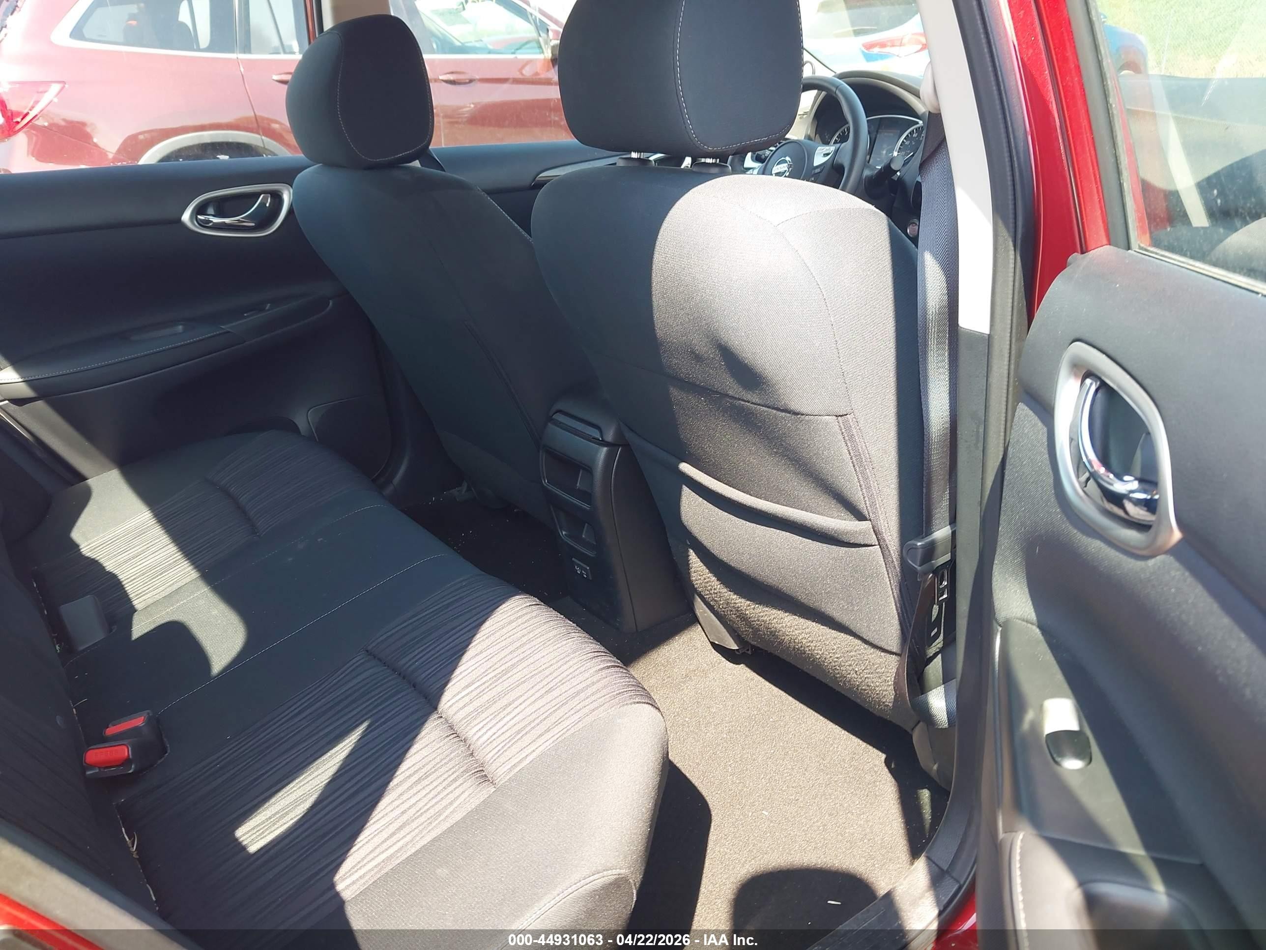 2019 Nissan Sentra Sv Красный vin: 3N1AB7AP1KY275584