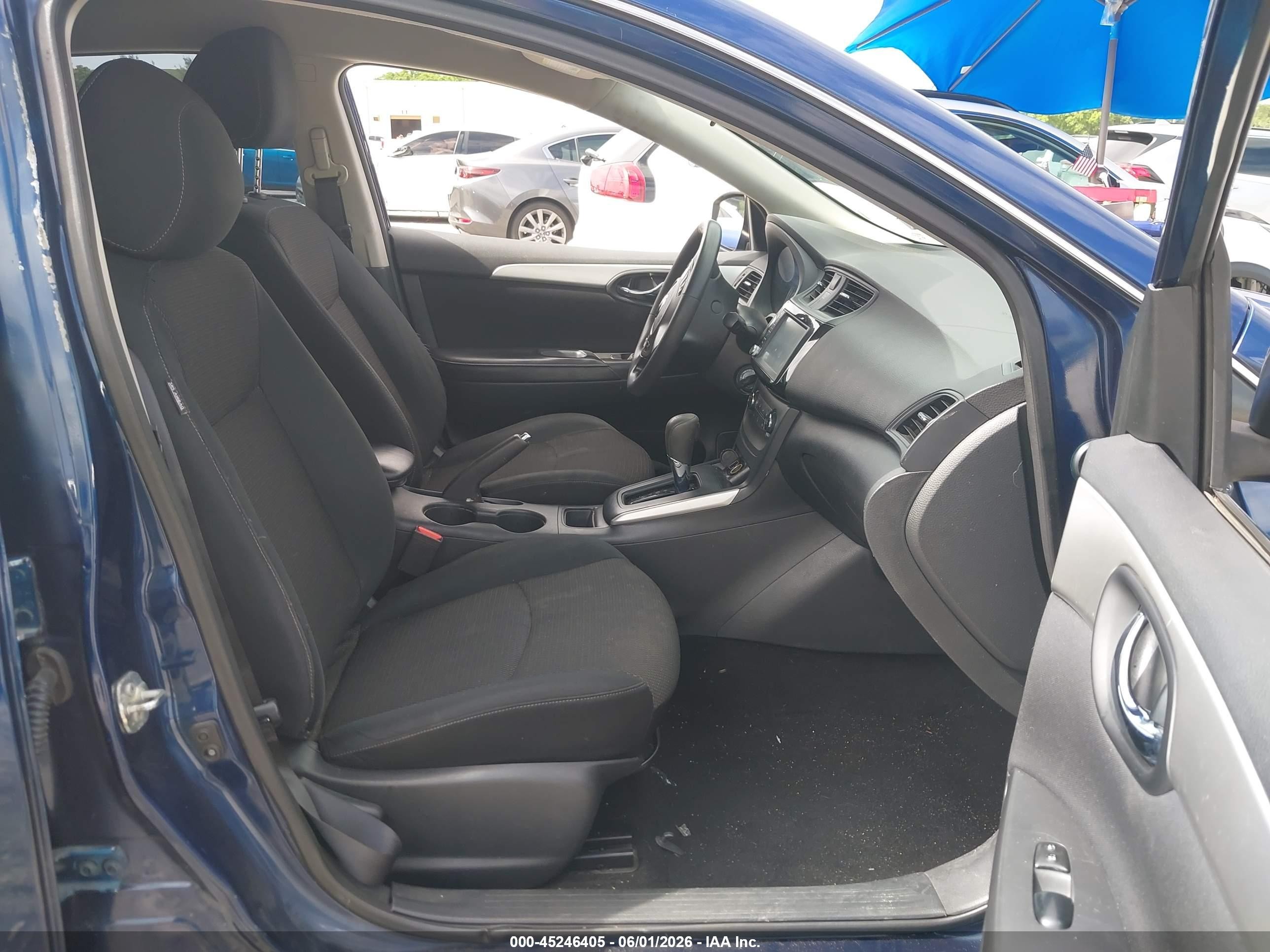 2019 Nissan Sentra S Blue vin: 3N1AB7AP1KY330325