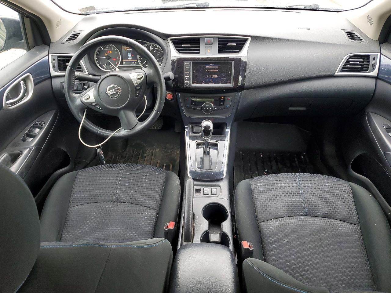 2019 Nissan Sentra Sr Blue vin: 3N1AB7AP1KY351093