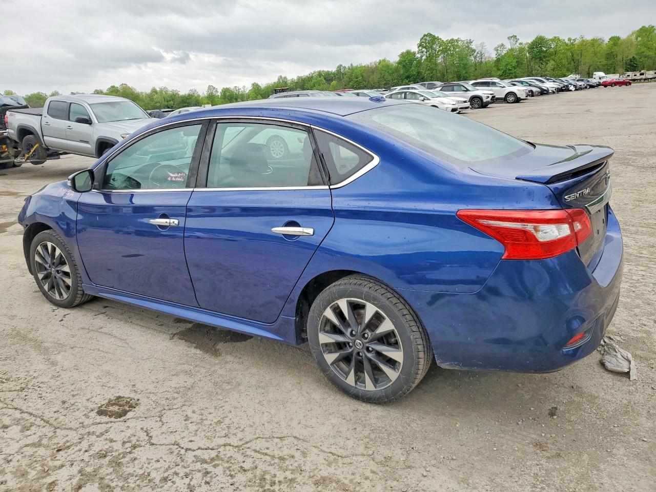 2019 Nissan Sentra Sr Blue vin: 3N1AB7AP1KY351093