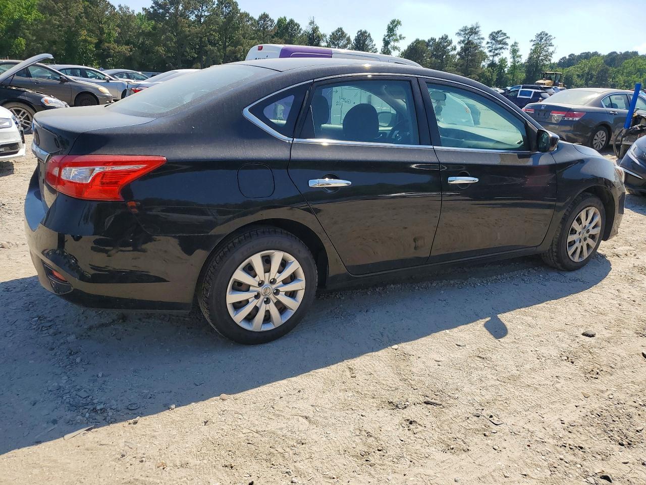 2019 Nissan Sentra S Black vin: 3N1AB7AP1KY353829