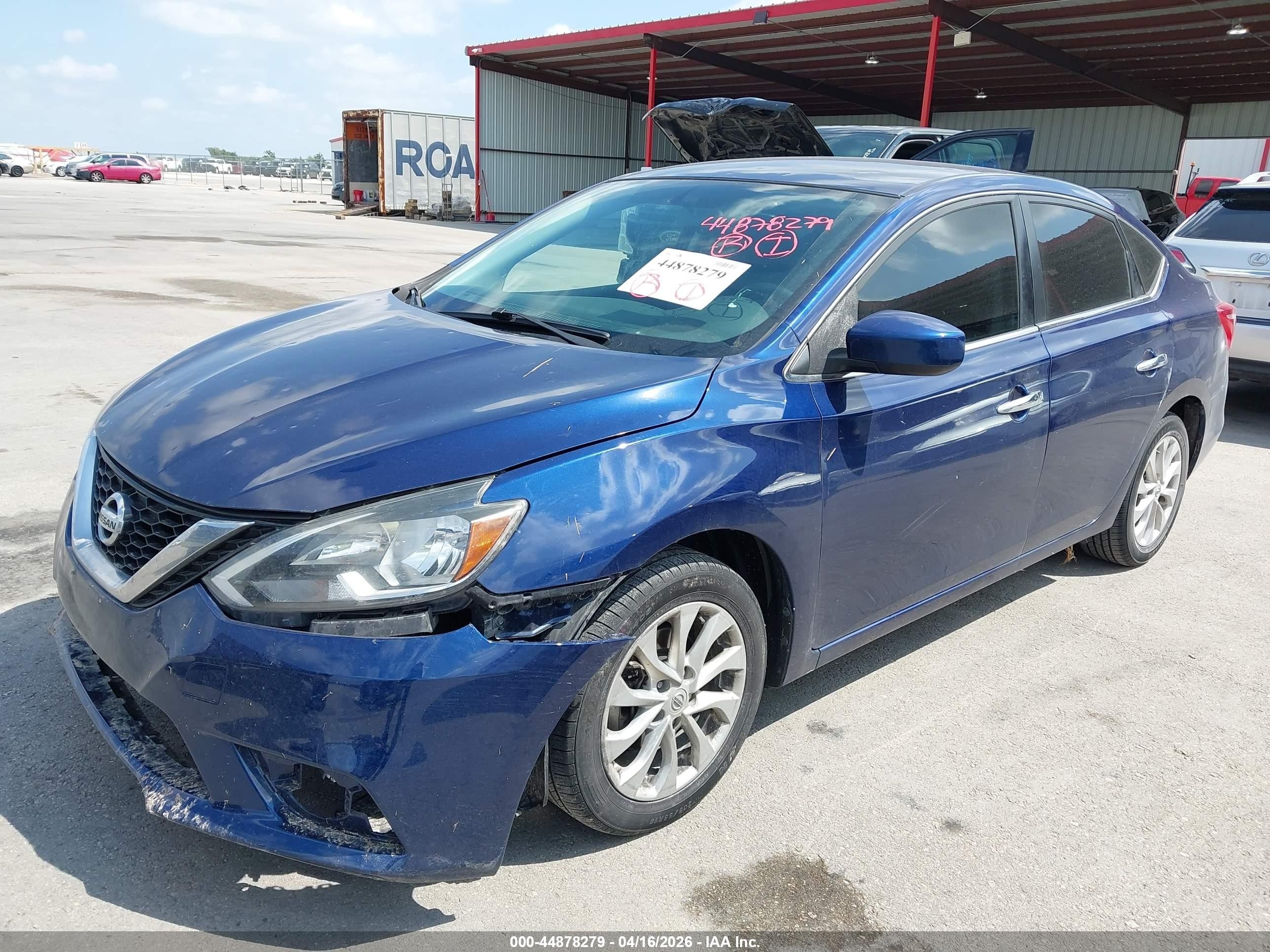 2019 Nissan Sentra Sv Dark Blue vin: 3N1AB7AP1KY362210