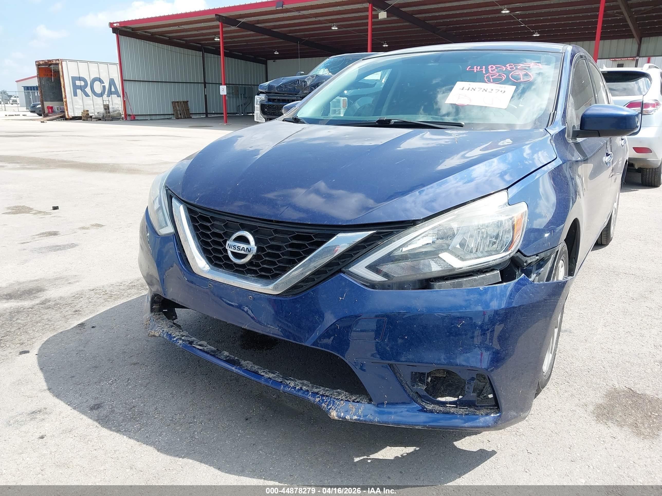 2019 Nissan Sentra Sv Dark Blue vin: 3N1AB7AP1KY362210