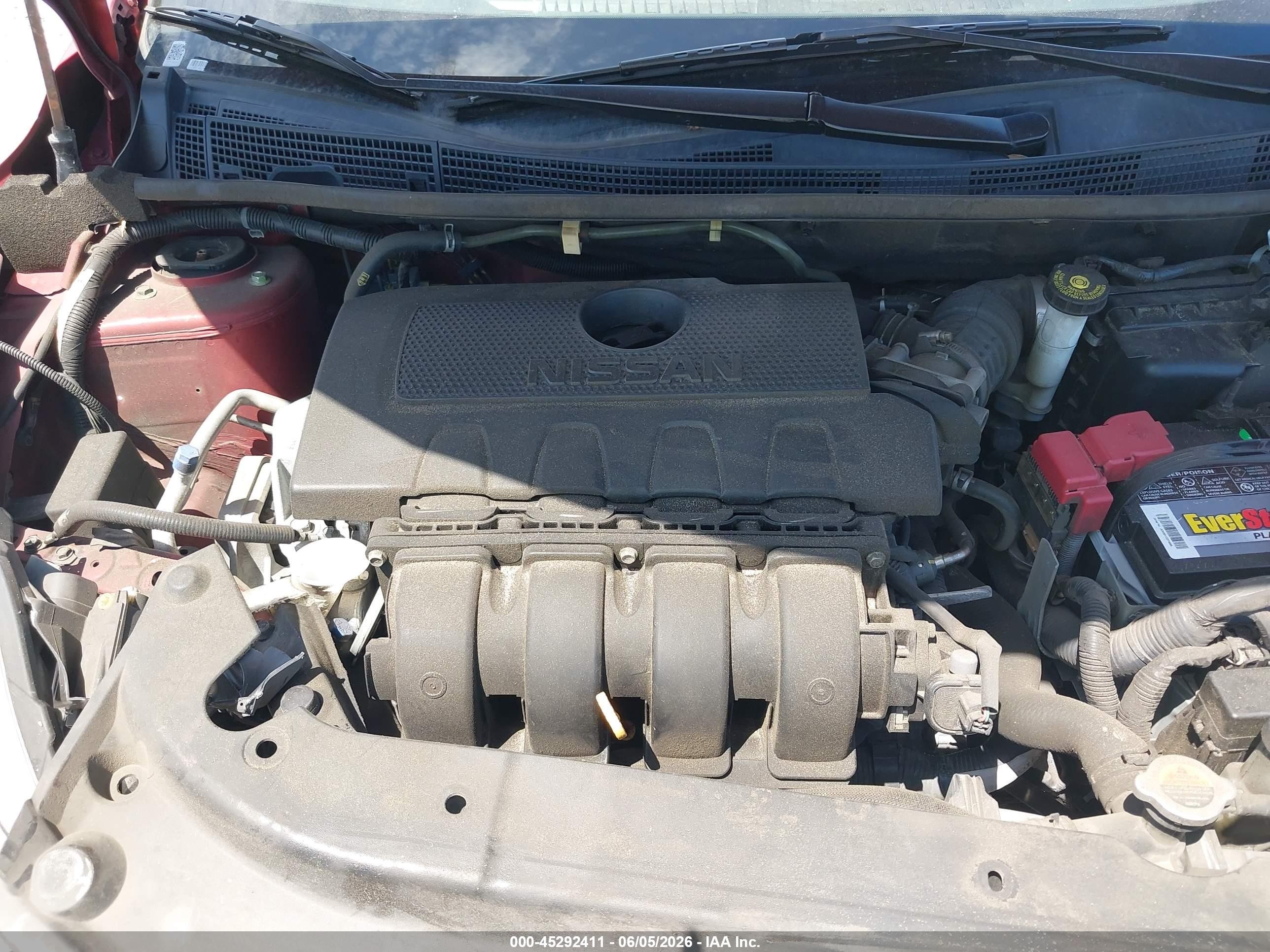 2019 Nissan Sentra Sv Maroon vin: 3N1AB7AP1KY380447