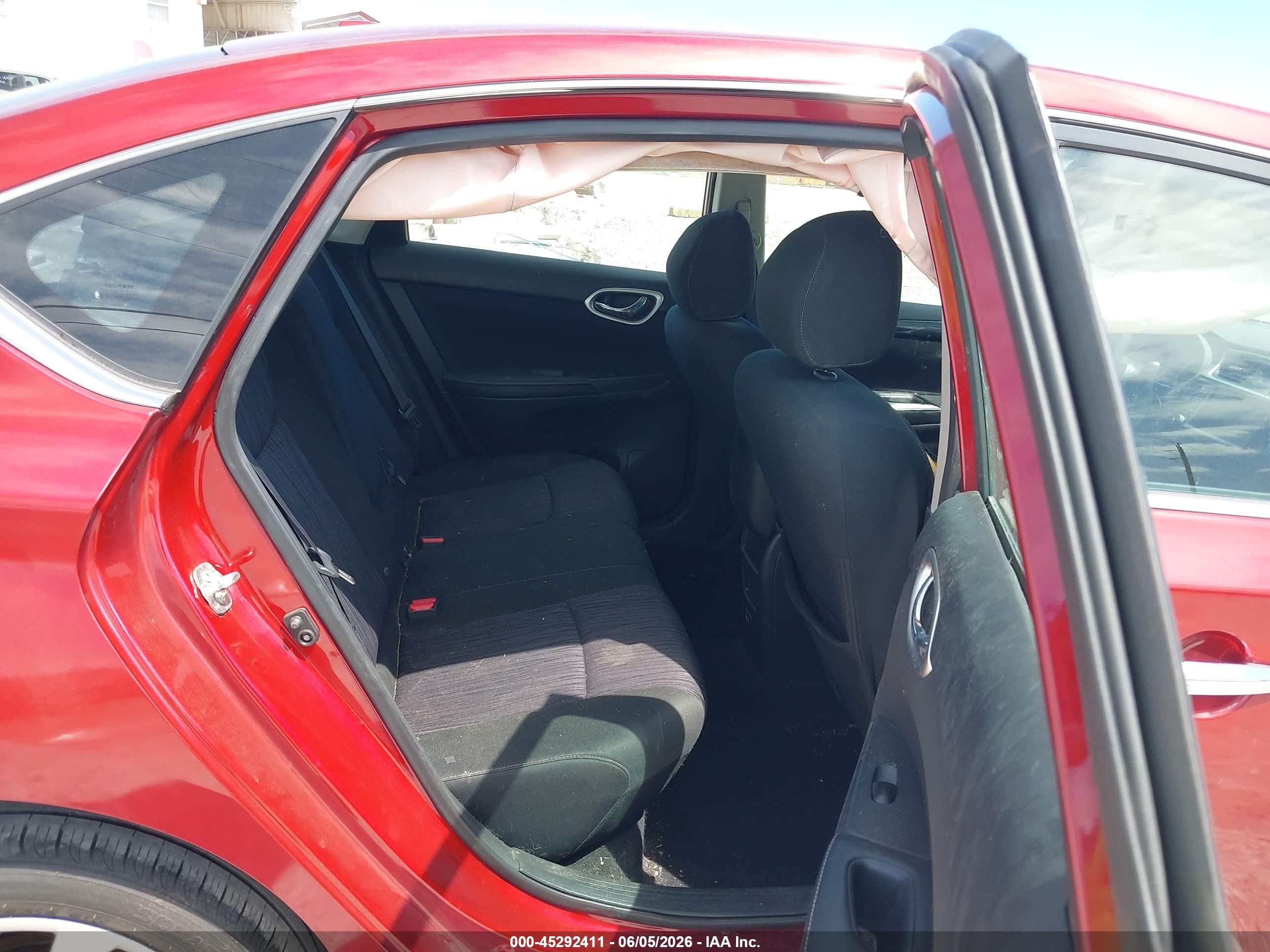 2019 Nissan Sentra Sv Maroon vin: 3N1AB7AP1KY380447