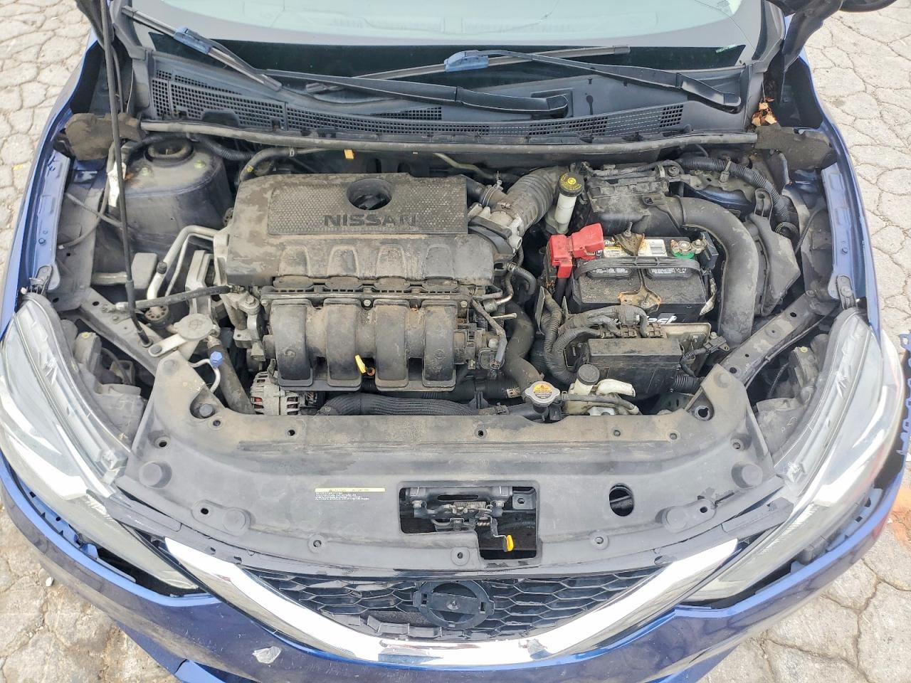 2019 Nissan Sentra Sv Синий vin: 3N1AB7AP1KY386684