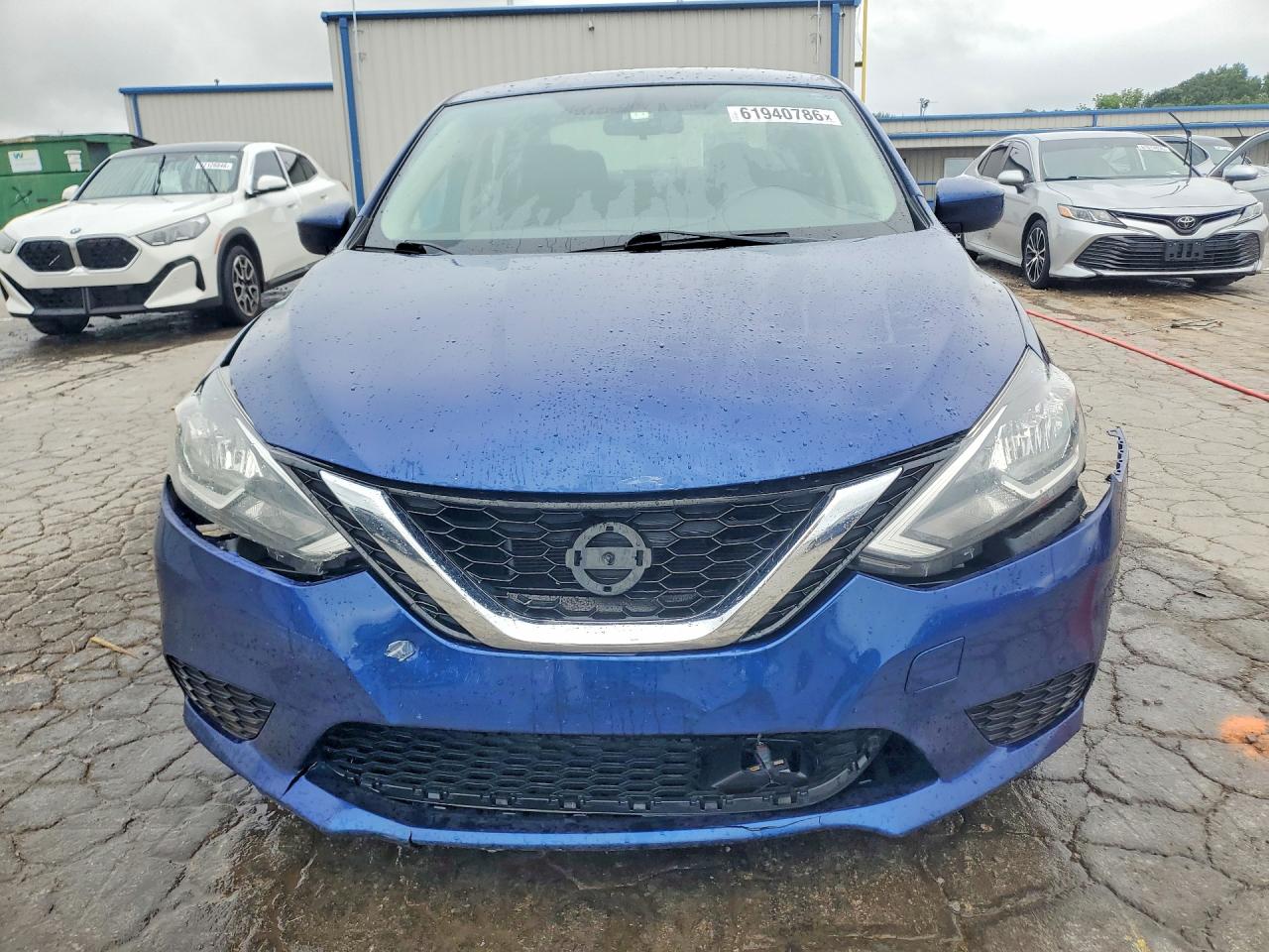 2019 Nissan Sentra Sv Синий vin: 3N1AB7AP1KY386684