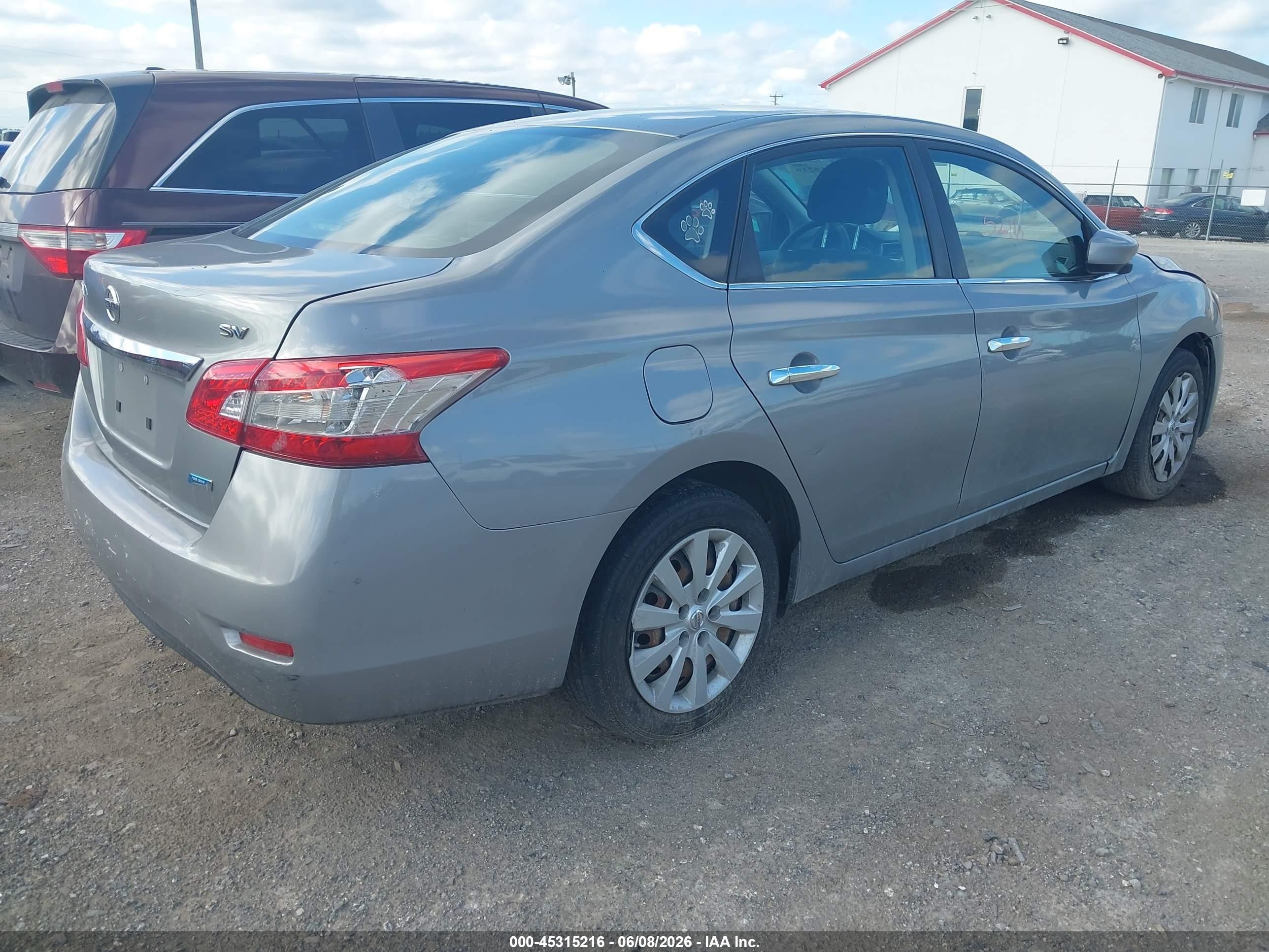 2013 Nissan Sentra Sv Silver vin: 3N1AB7AP2DL561685