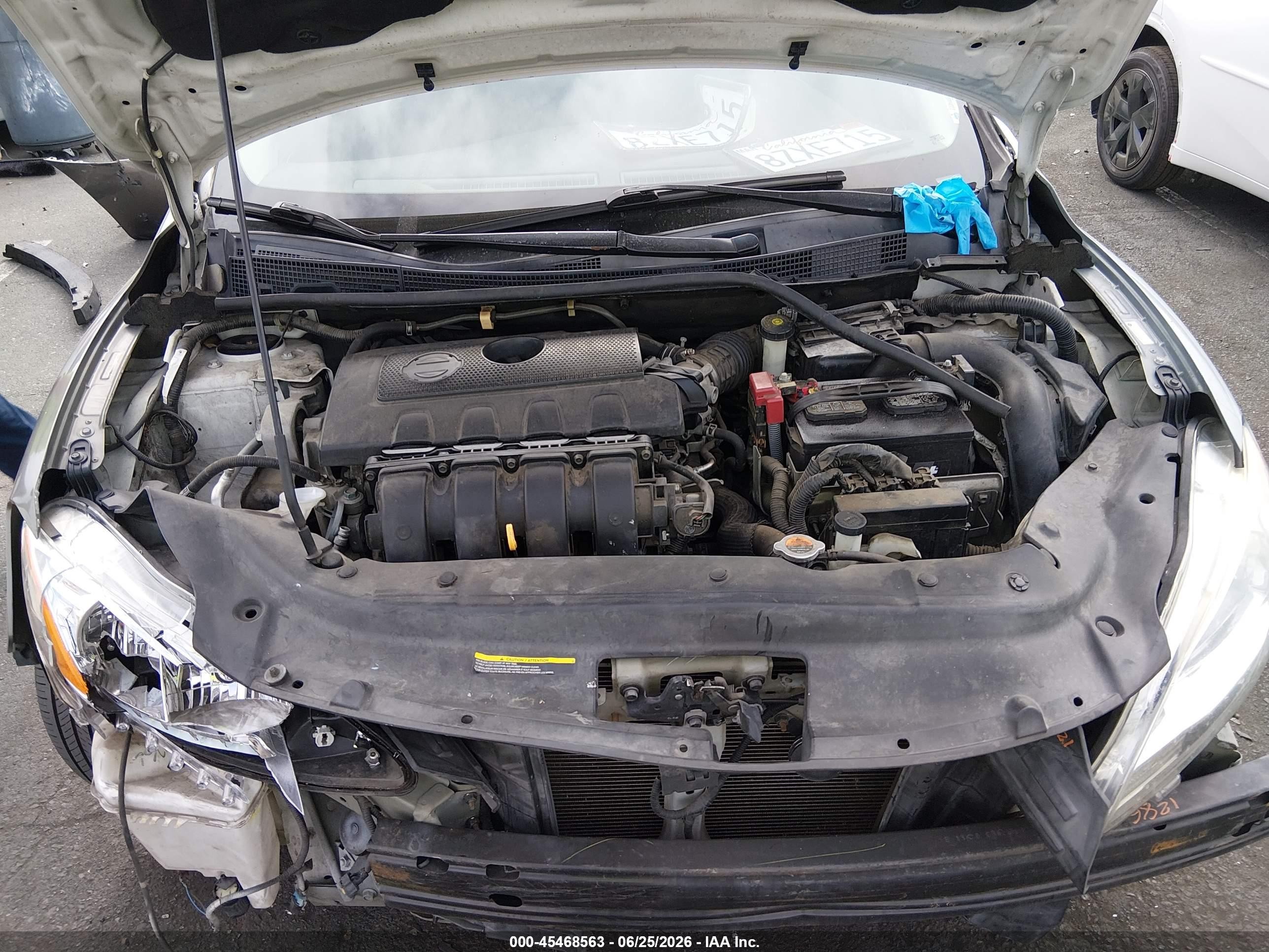 2013 Nissan Sentra Fe+ S White vin: 3N1AB7AP2DL563856