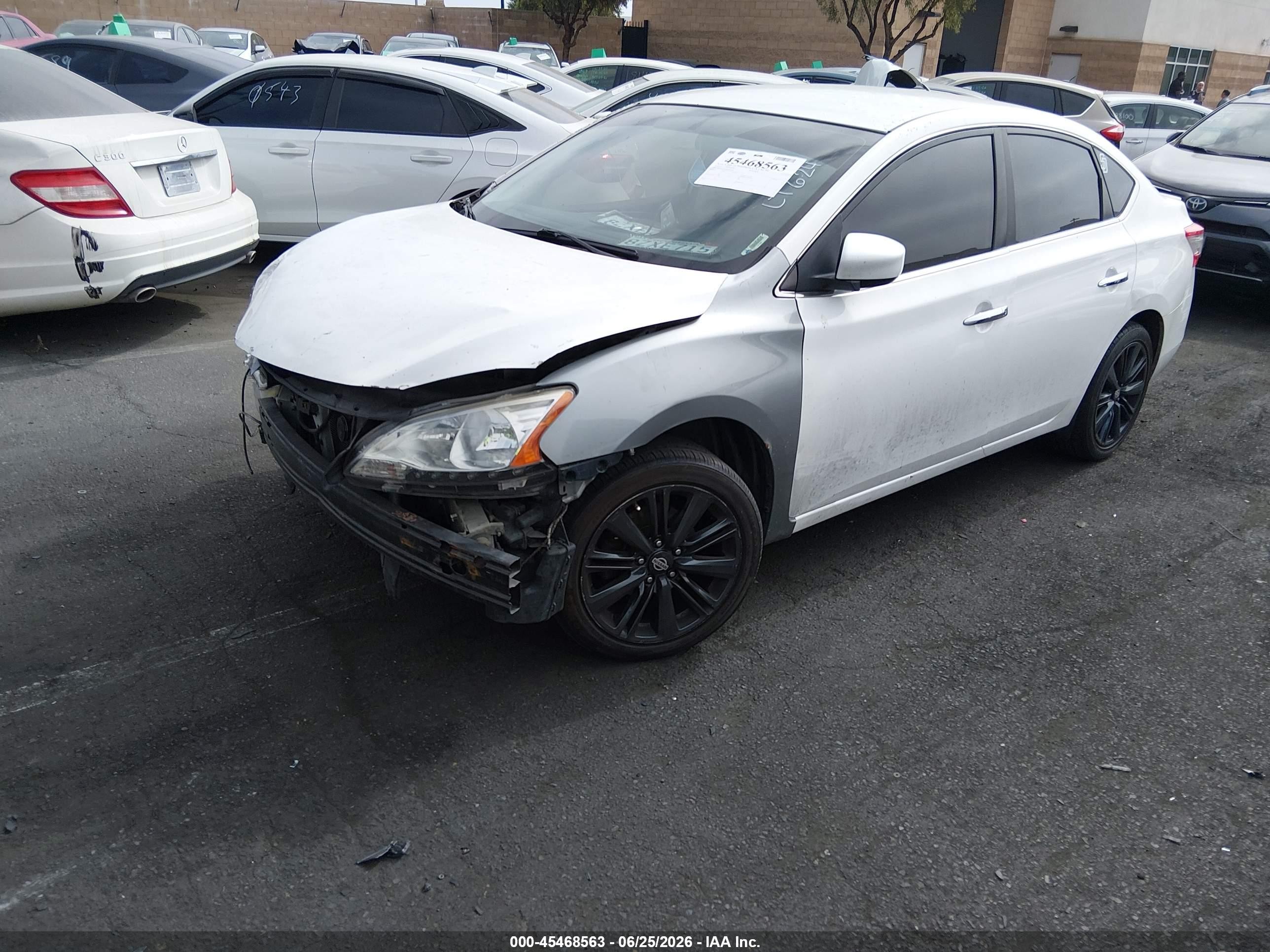 2013 Nissan Sentra Fe+ S White vin: 3N1AB7AP2DL563856