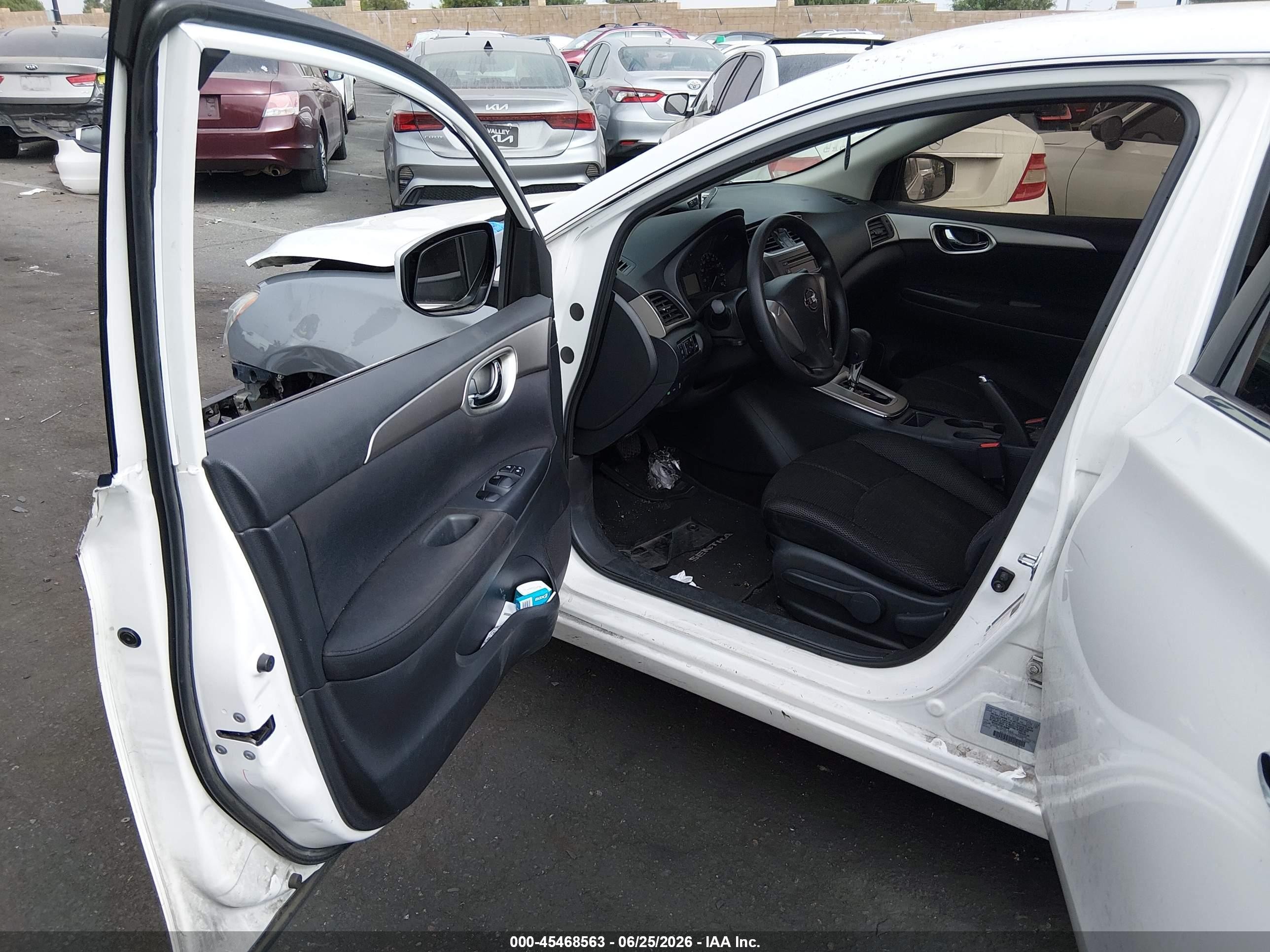 2013 Nissan Sentra Fe+ S White vin: 3N1AB7AP2DL563856