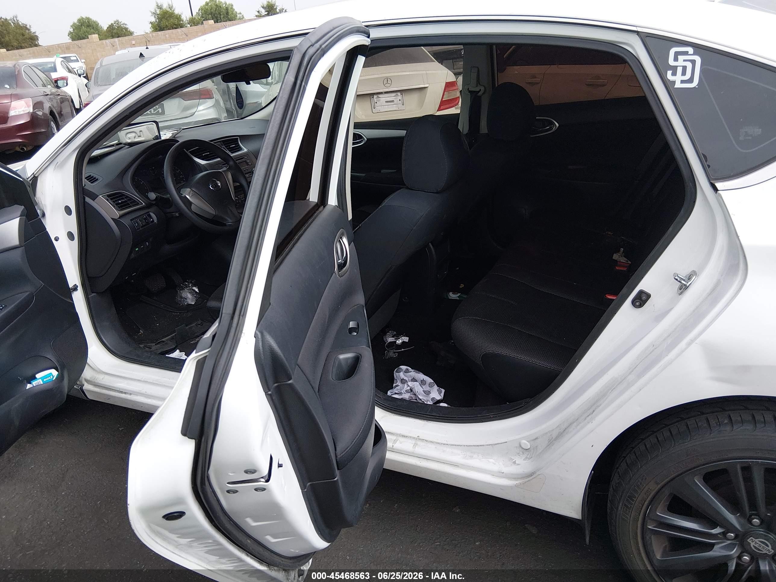 2013 Nissan Sentra Fe+ S White vin: 3N1AB7AP2DL563856