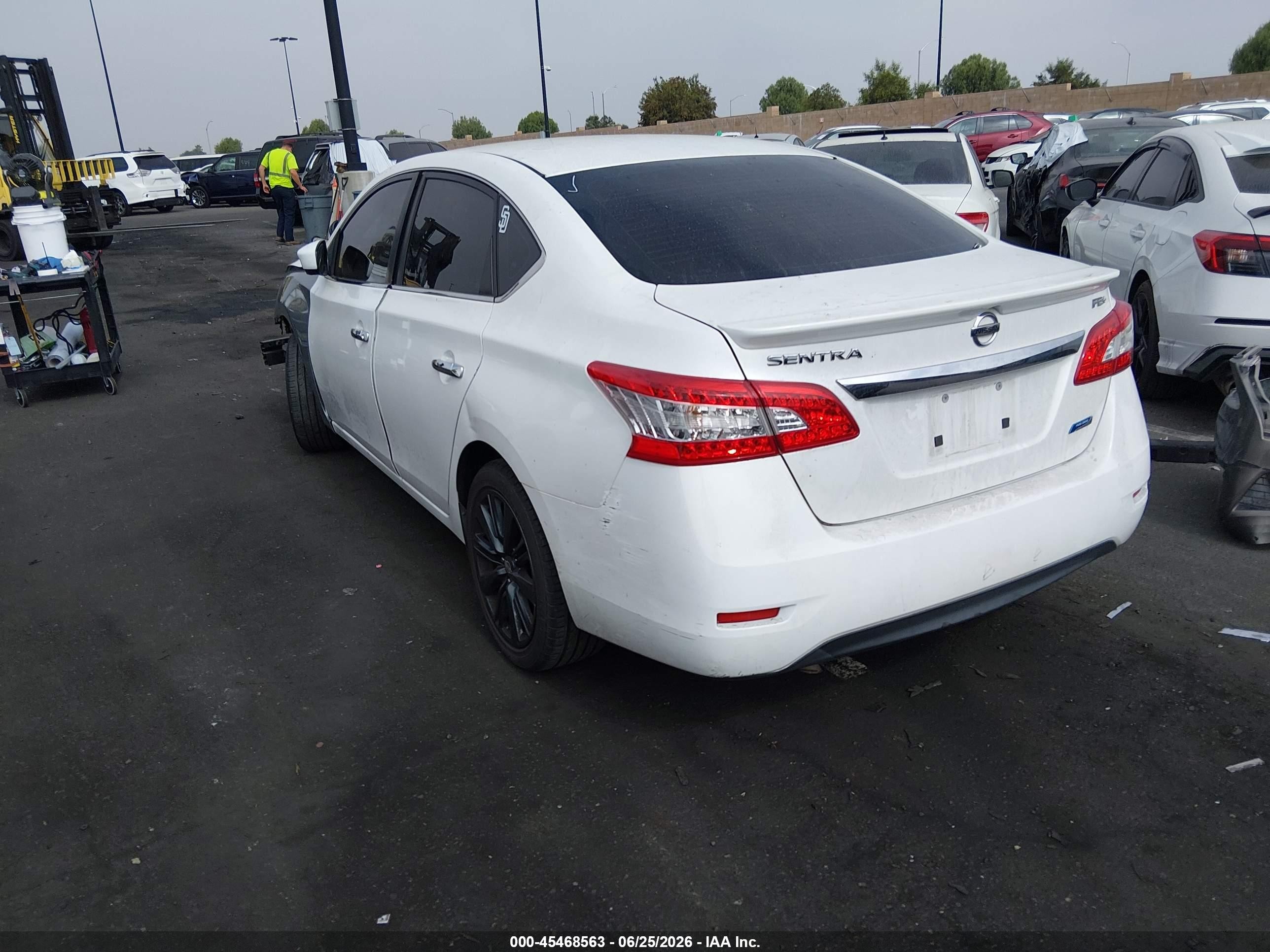 2013 Nissan Sentra Fe+ S White vin: 3N1AB7AP2DL563856