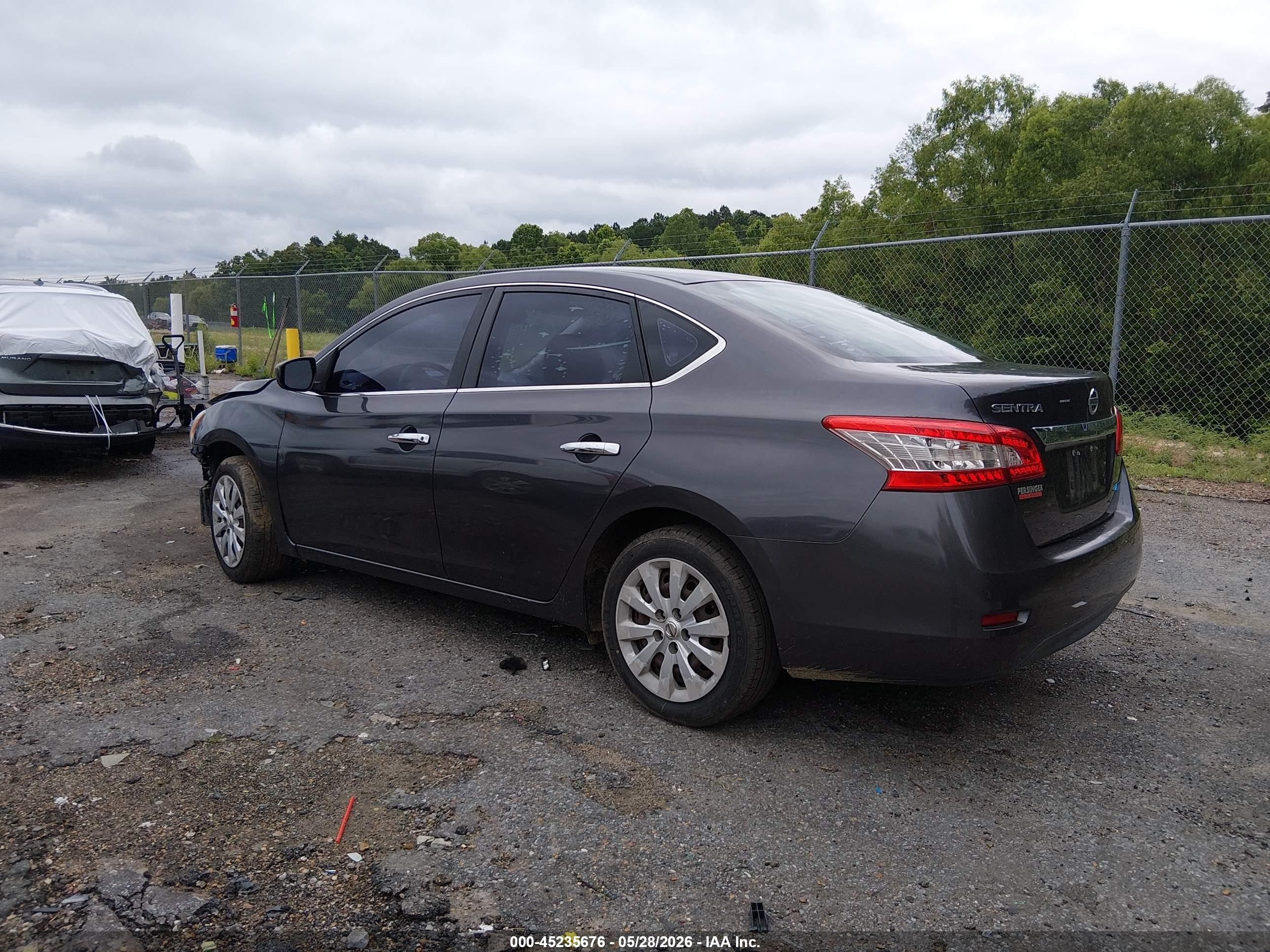 2013 Nissan Sentra S Gray vin: 3N1AB7AP2DL611162