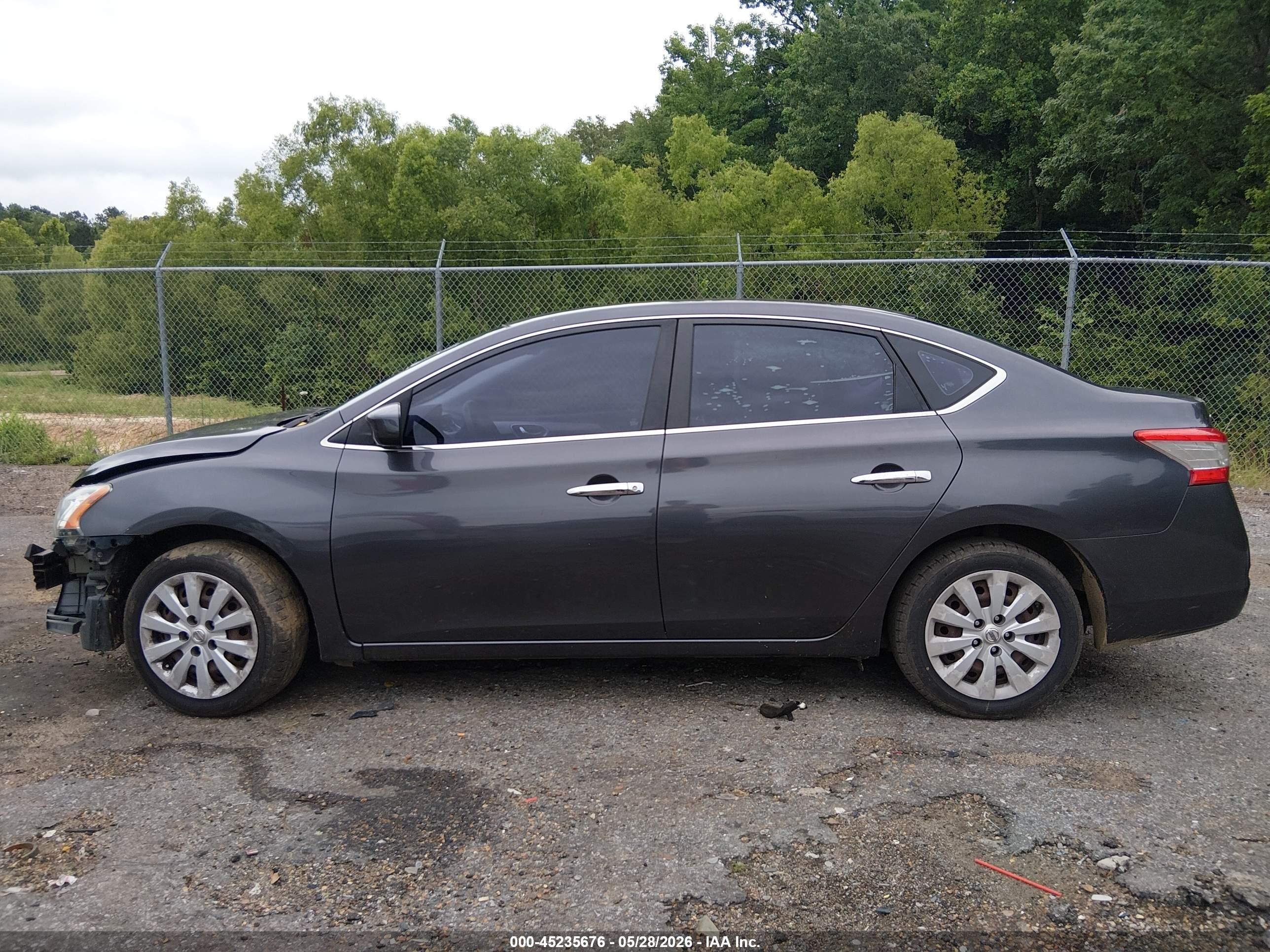2013 Nissan Sentra S Gray vin: 3N1AB7AP2DL611162
