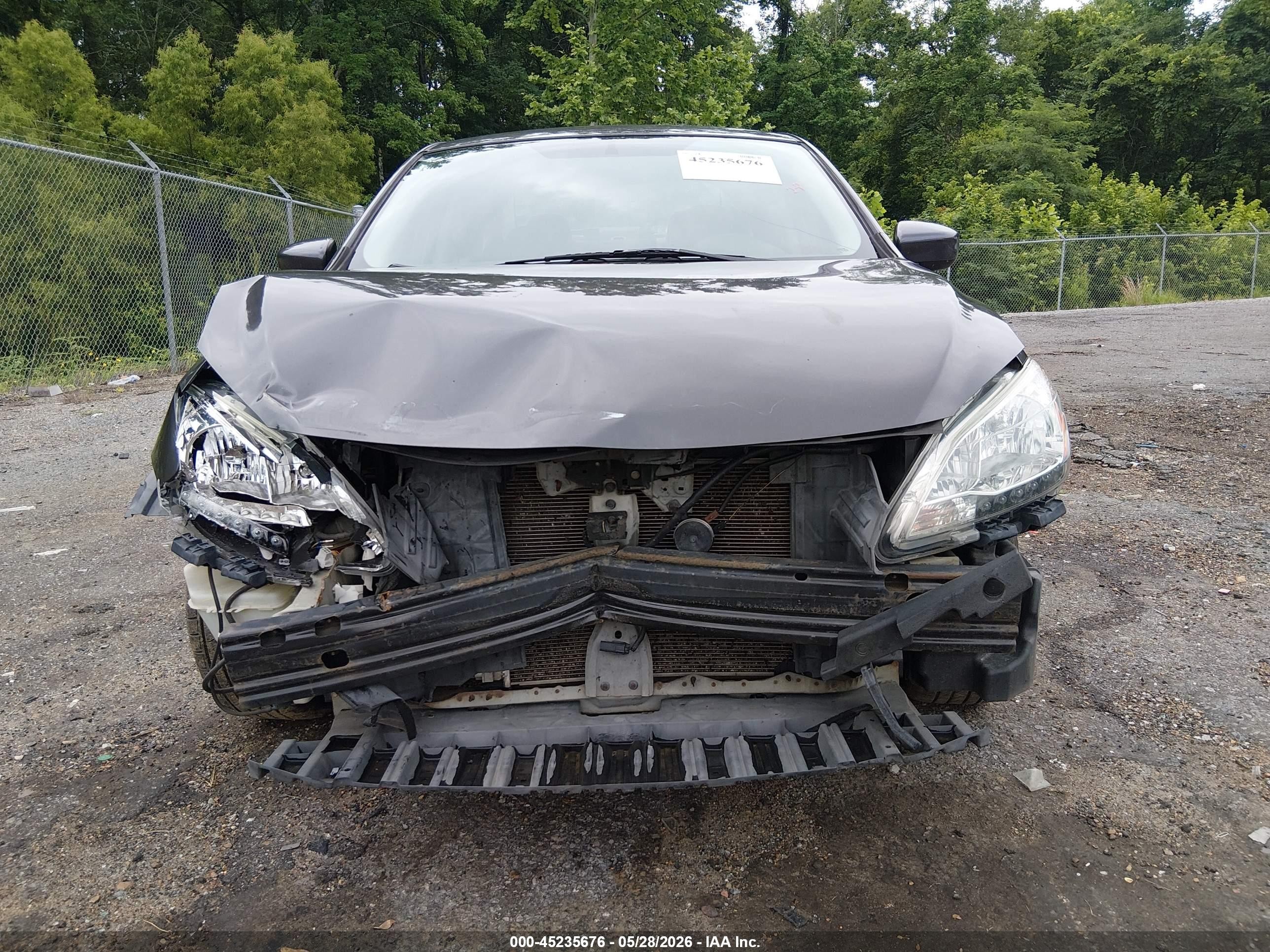 2013 Nissan Sentra S Gray vin: 3N1AB7AP2DL611162