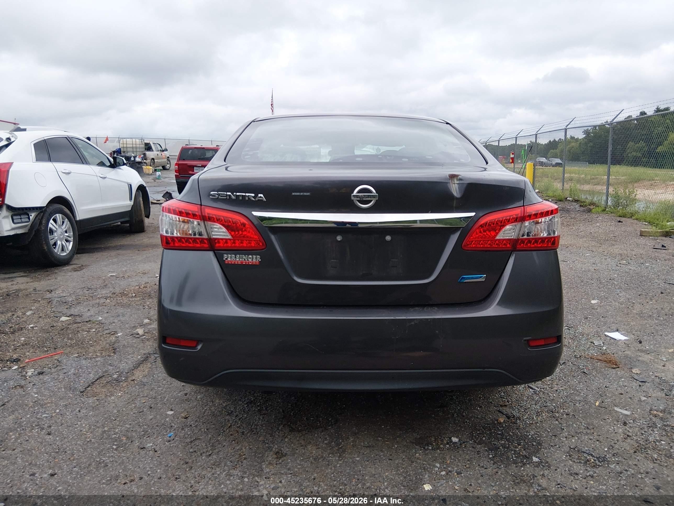 2013 Nissan Sentra S Gray vin: 3N1AB7AP2DL611162