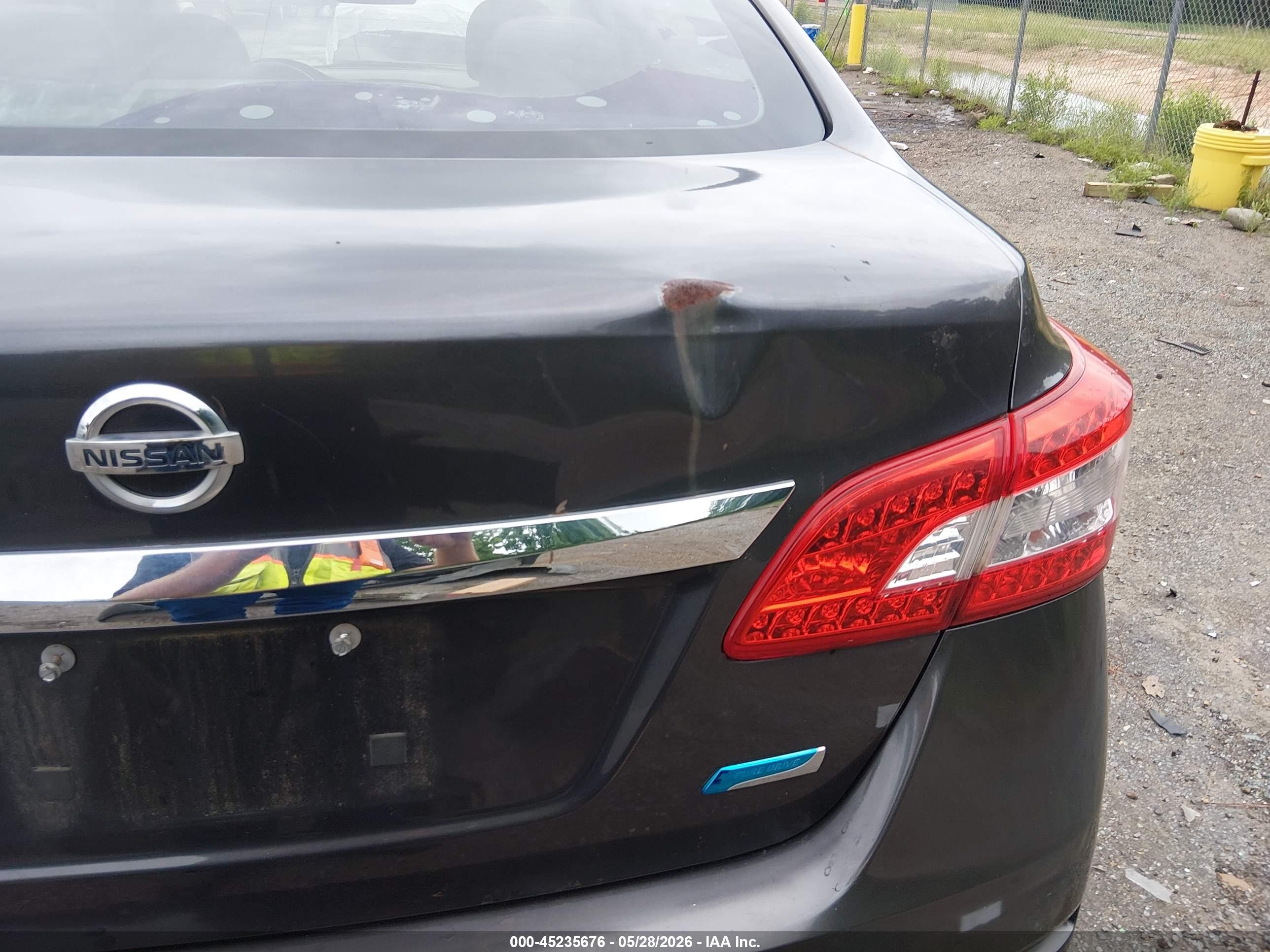 2013 Nissan Sentra S Gray vin: 3N1AB7AP2DL611162