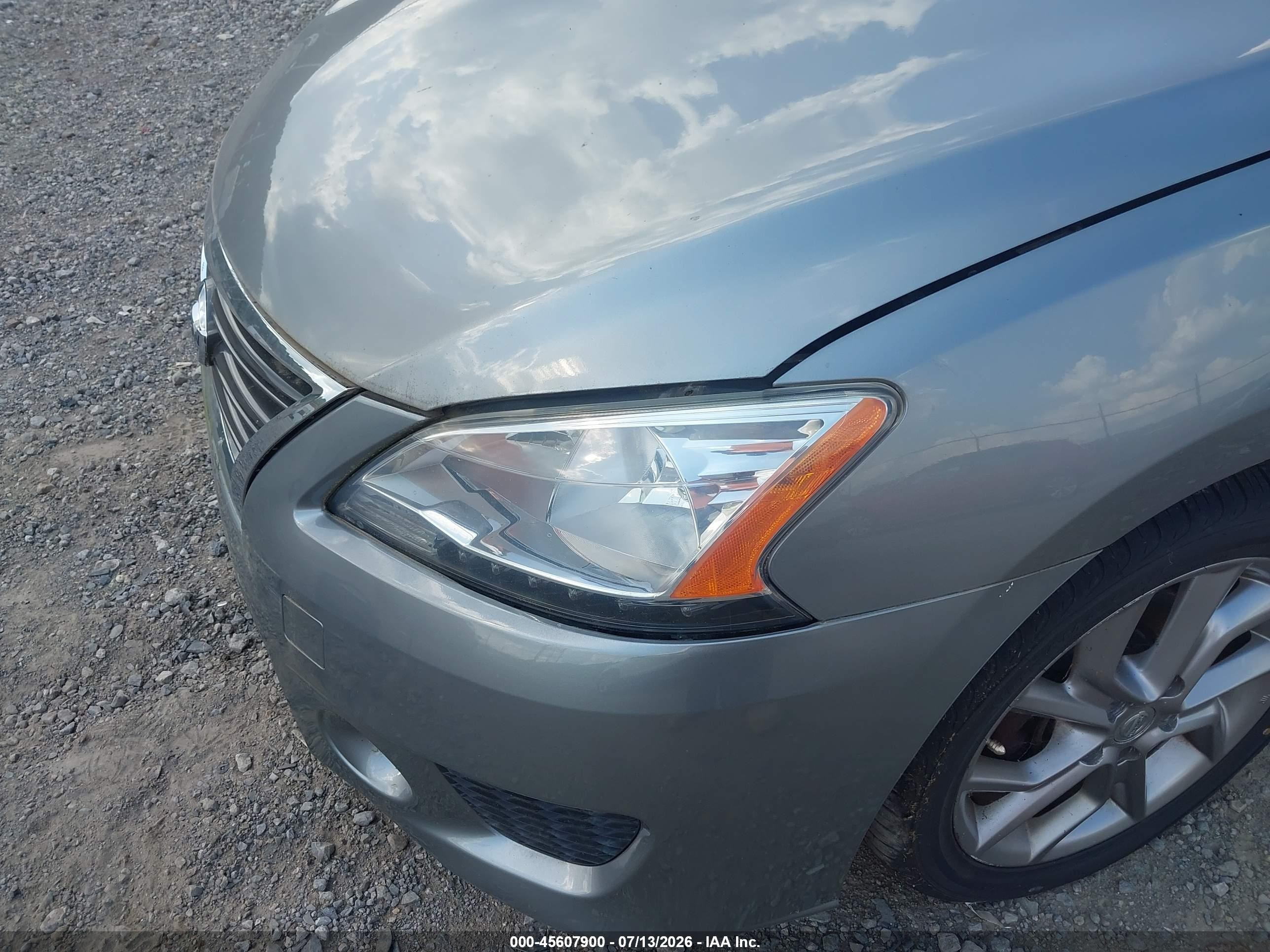 2013 Nissan Sentra Sr Silver vin: 3N1AB7AP2DL616328
