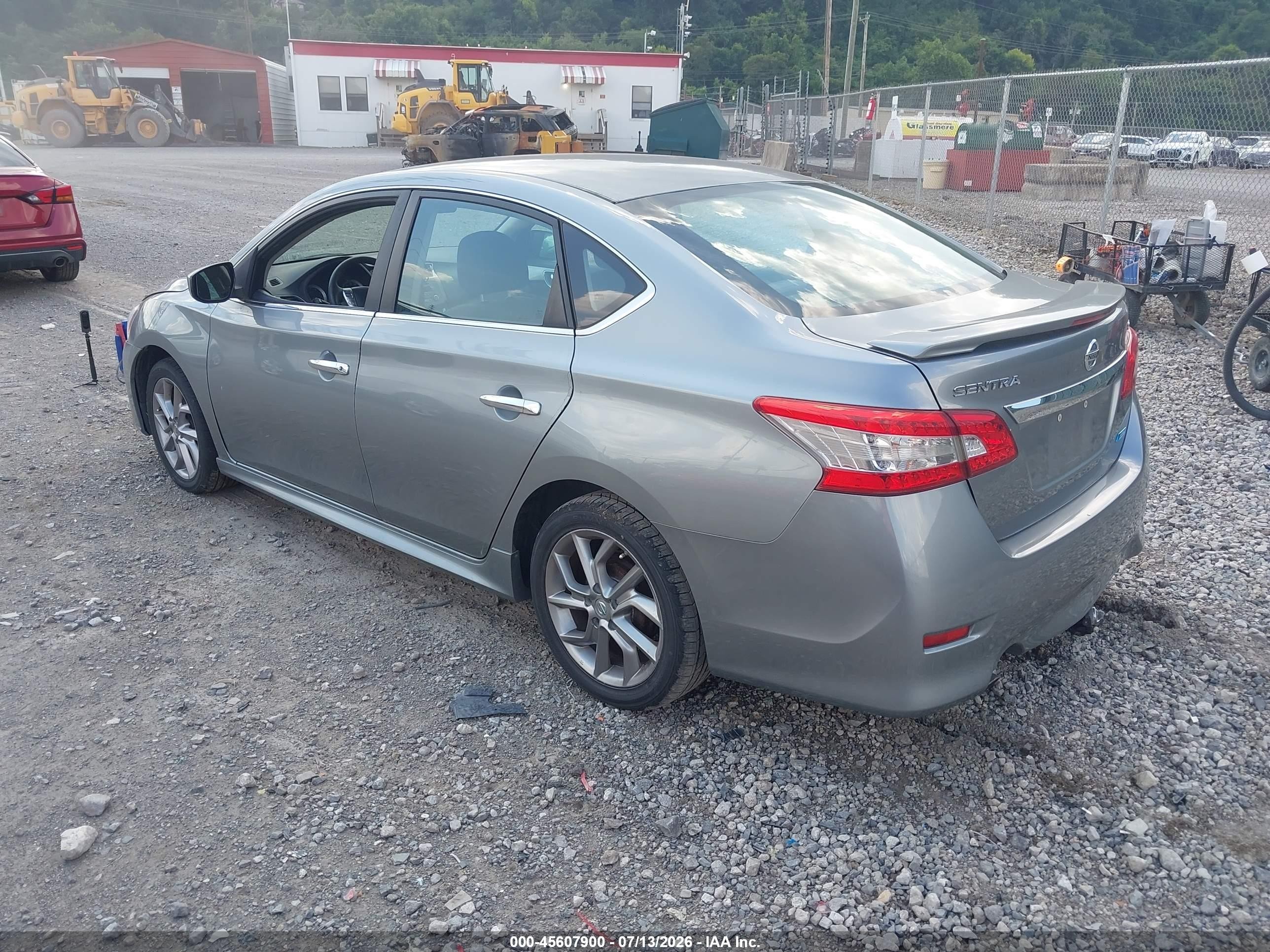 2013 Nissan Sentra Sr Silver vin: 3N1AB7AP2DL616328