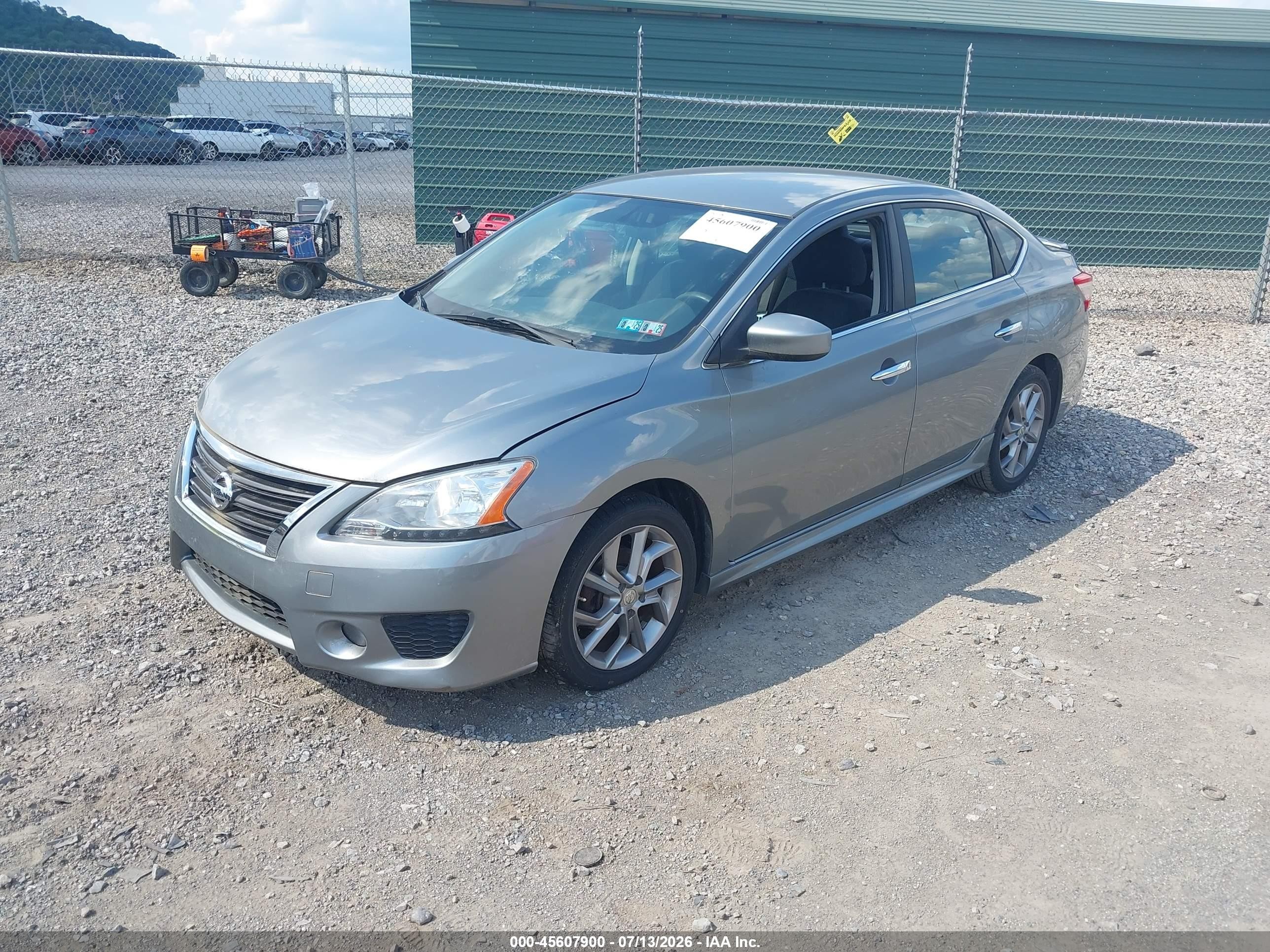 2013 Nissan Sentra Sr Silver vin: 3N1AB7AP2DL616328