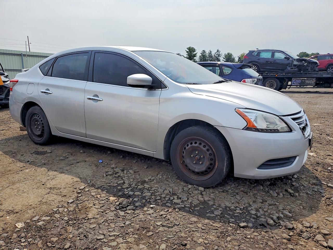 2013 Nissan Sentra S Silver vin: 3N1AB7AP2DL618001