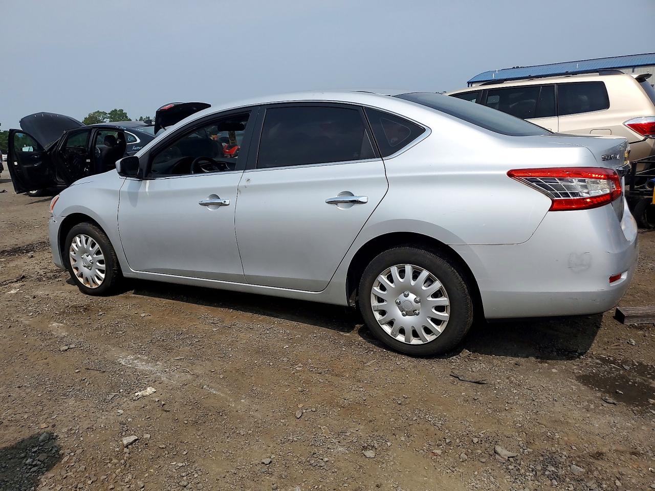 2013 Nissan Sentra S Silver vin: 3N1AB7AP2DL618001