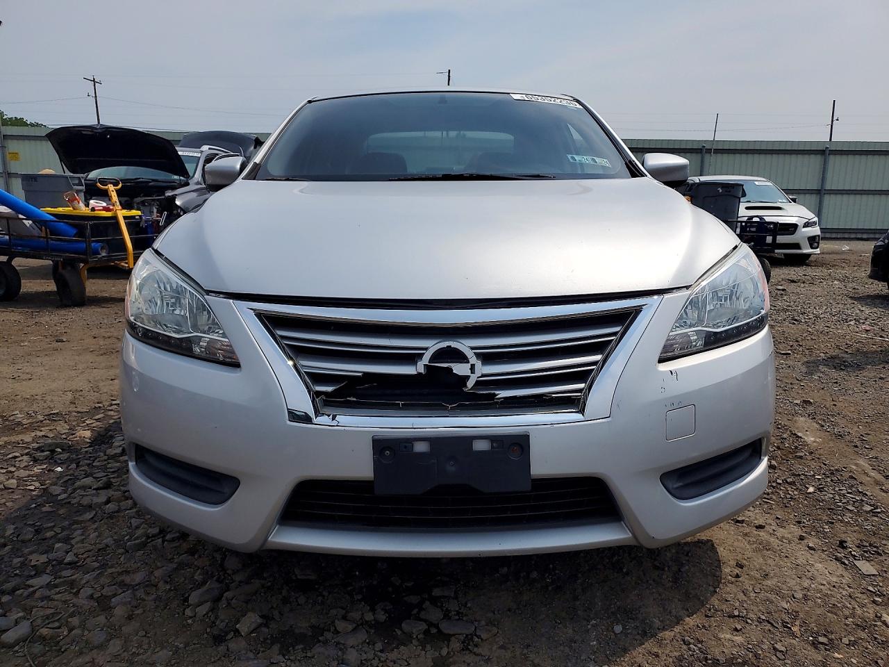 2013 Nissan Sentra S Silver vin: 3N1AB7AP2DL618001