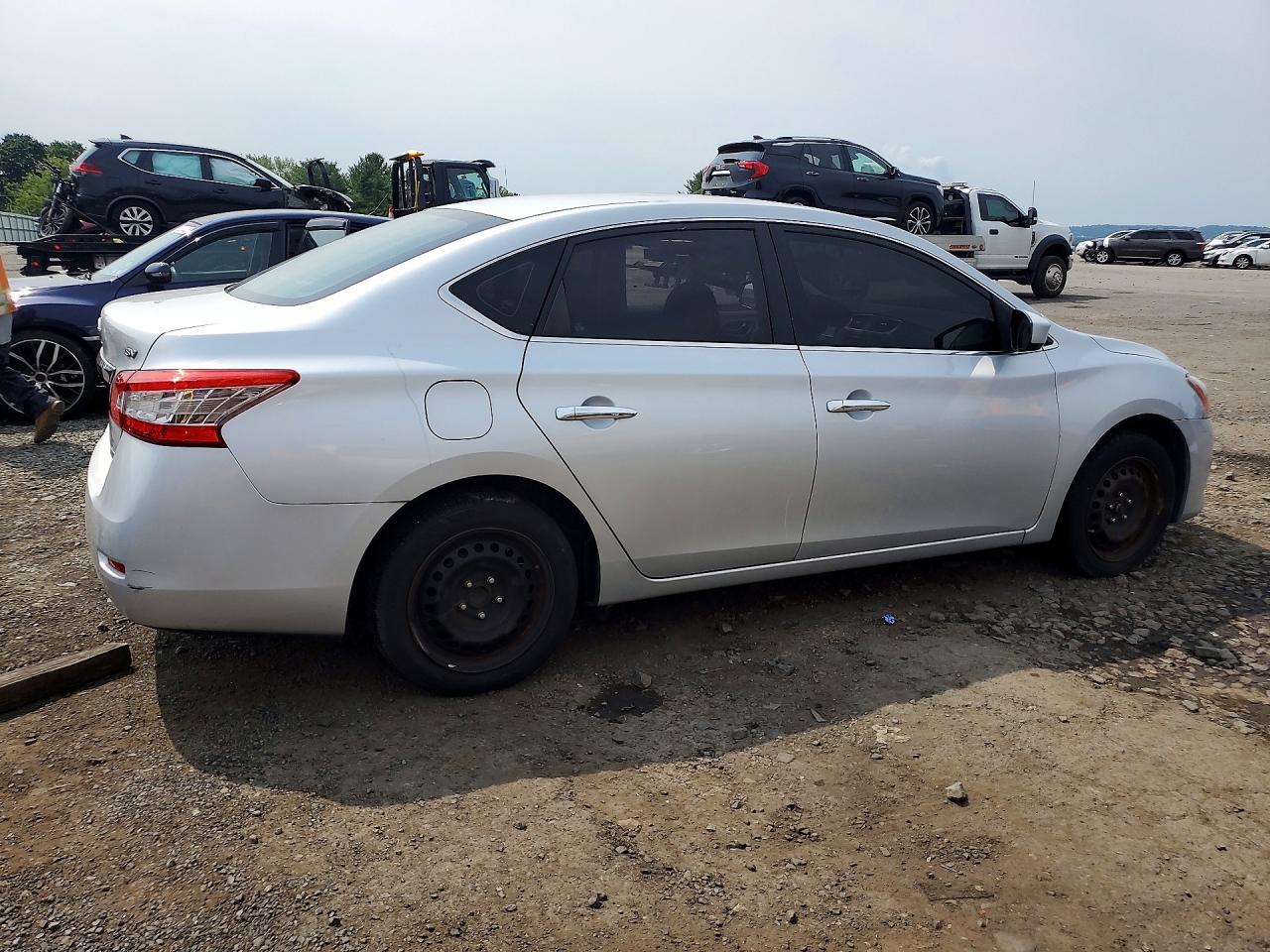 2013 Nissan Sentra S Silver vin: 3N1AB7AP2DL618001