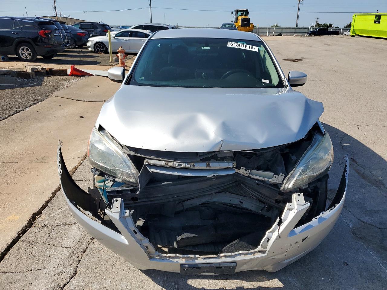 2013 Nissan Sentra S Silver vin: 3N1AB7AP2DL633341