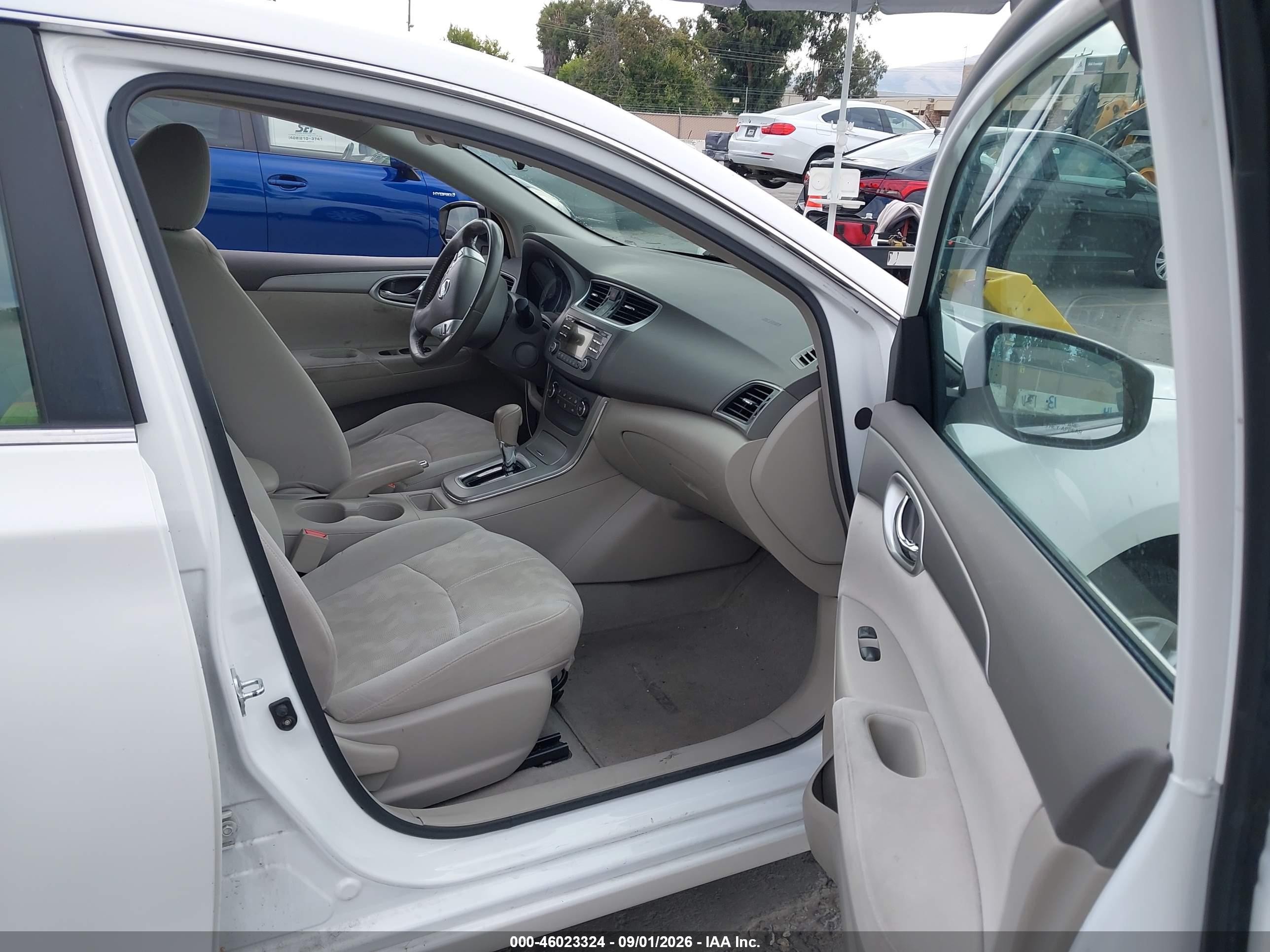 2013 Nissan Sentra Sv White vin: 3N1AB7AP2DL635168