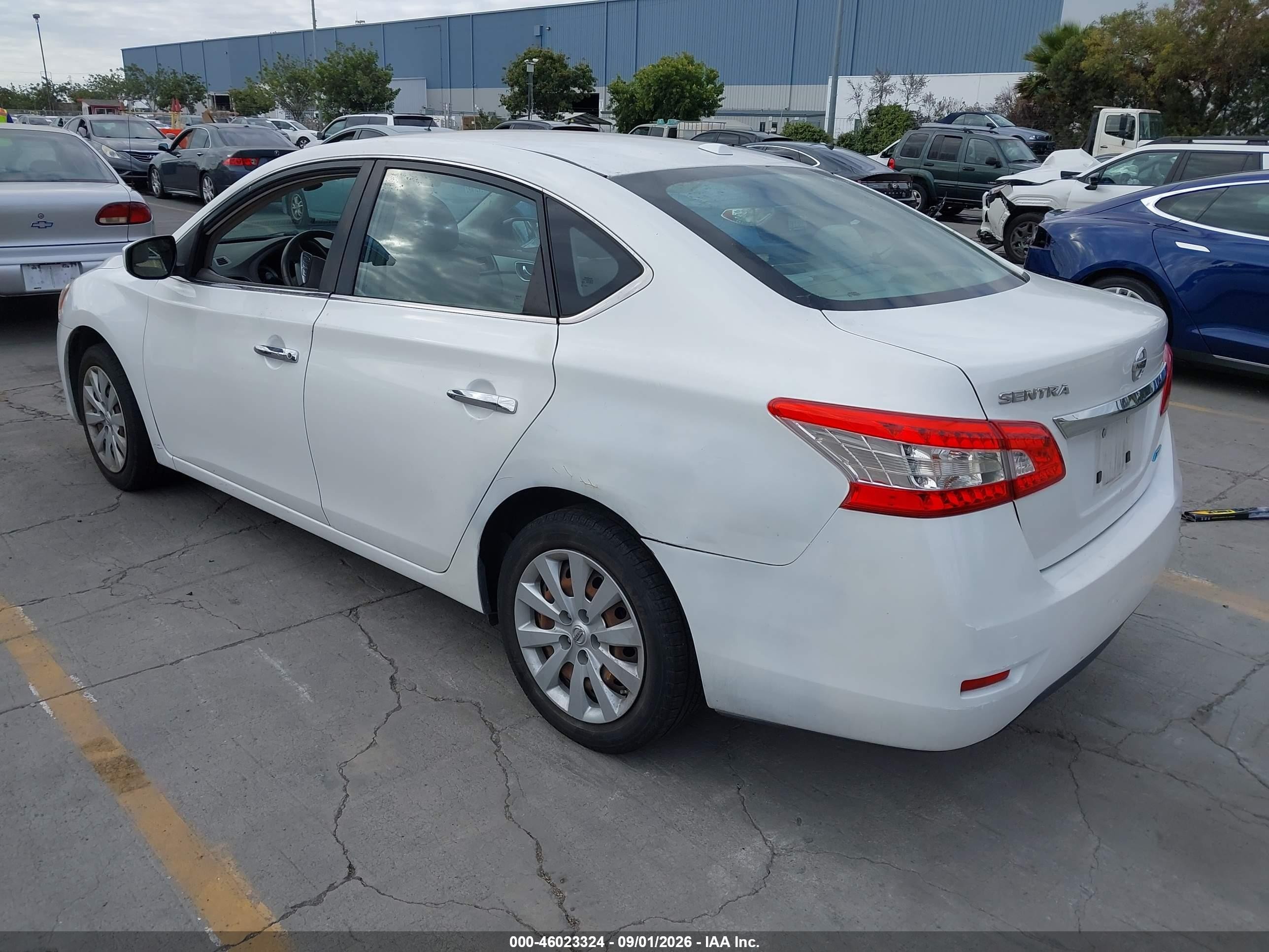 2013 Nissan Sentra Sv White vin: 3N1AB7AP2DL635168